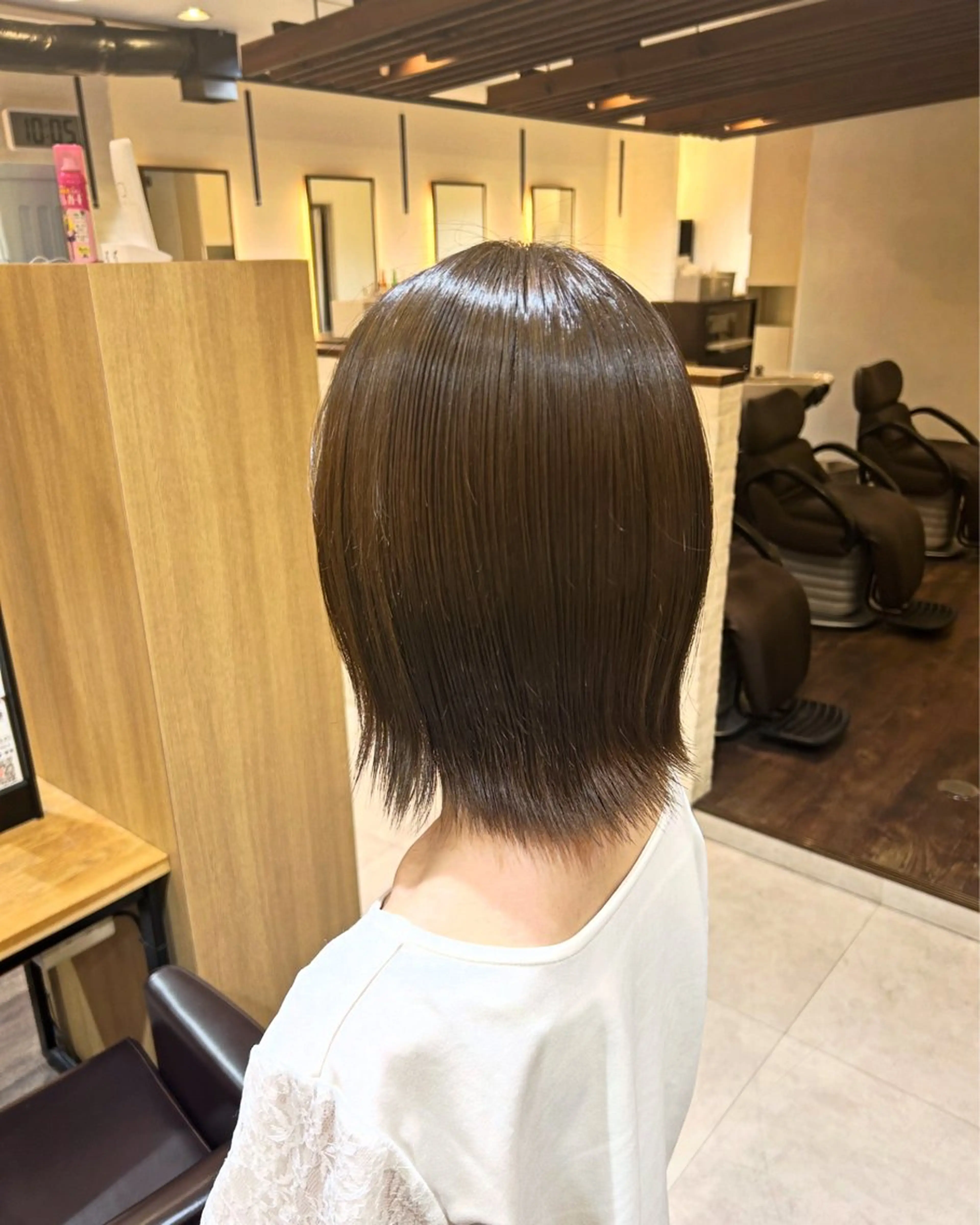 ミディアム アッシュ ヘアカラー 高野 愛子のヘアスタイル