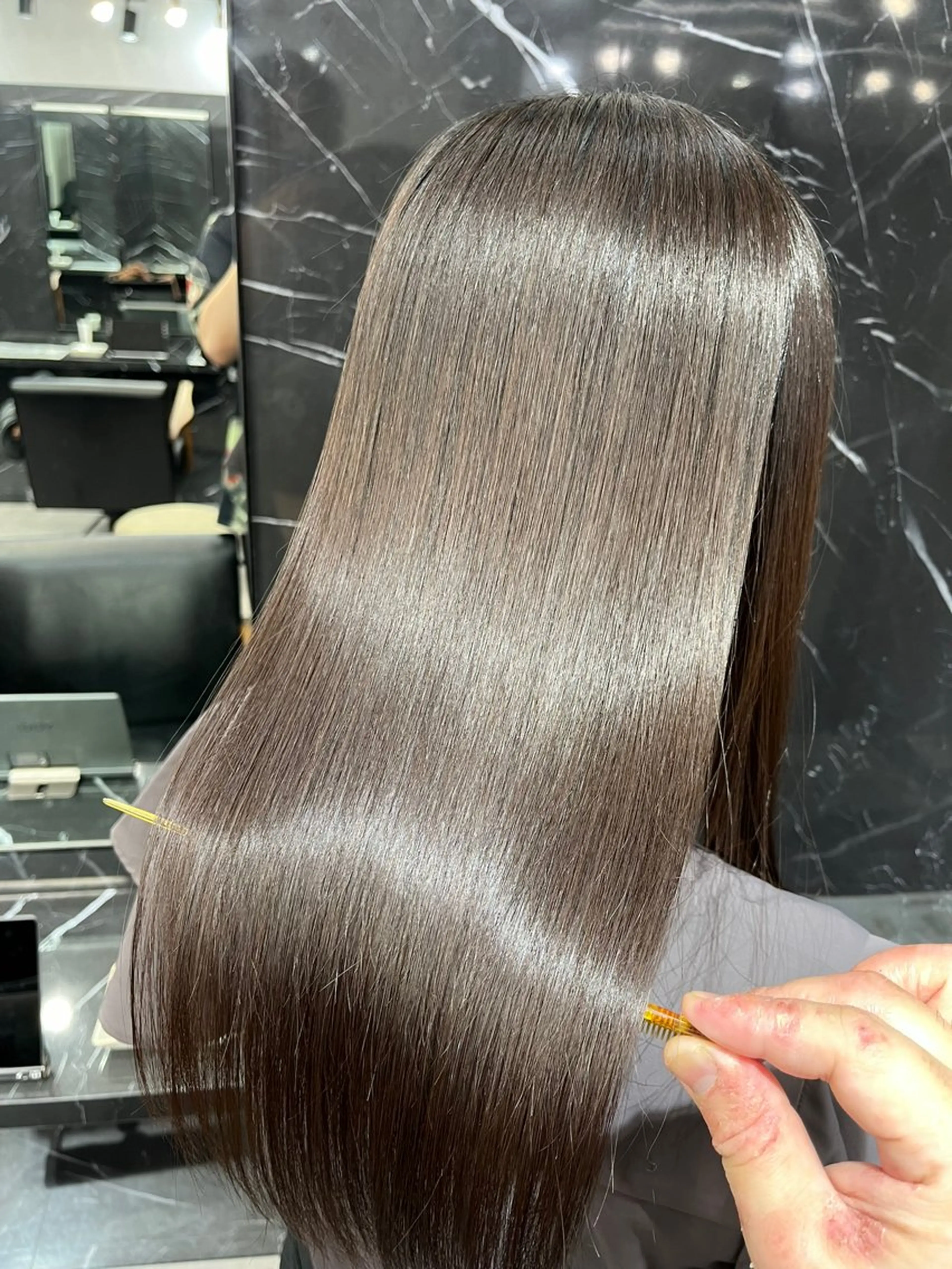 セミロング くせ毛 SALOWIN神戸三宮Suite店所属・神戸本格派髪質改善 /MITSUKIのヘアスタイル