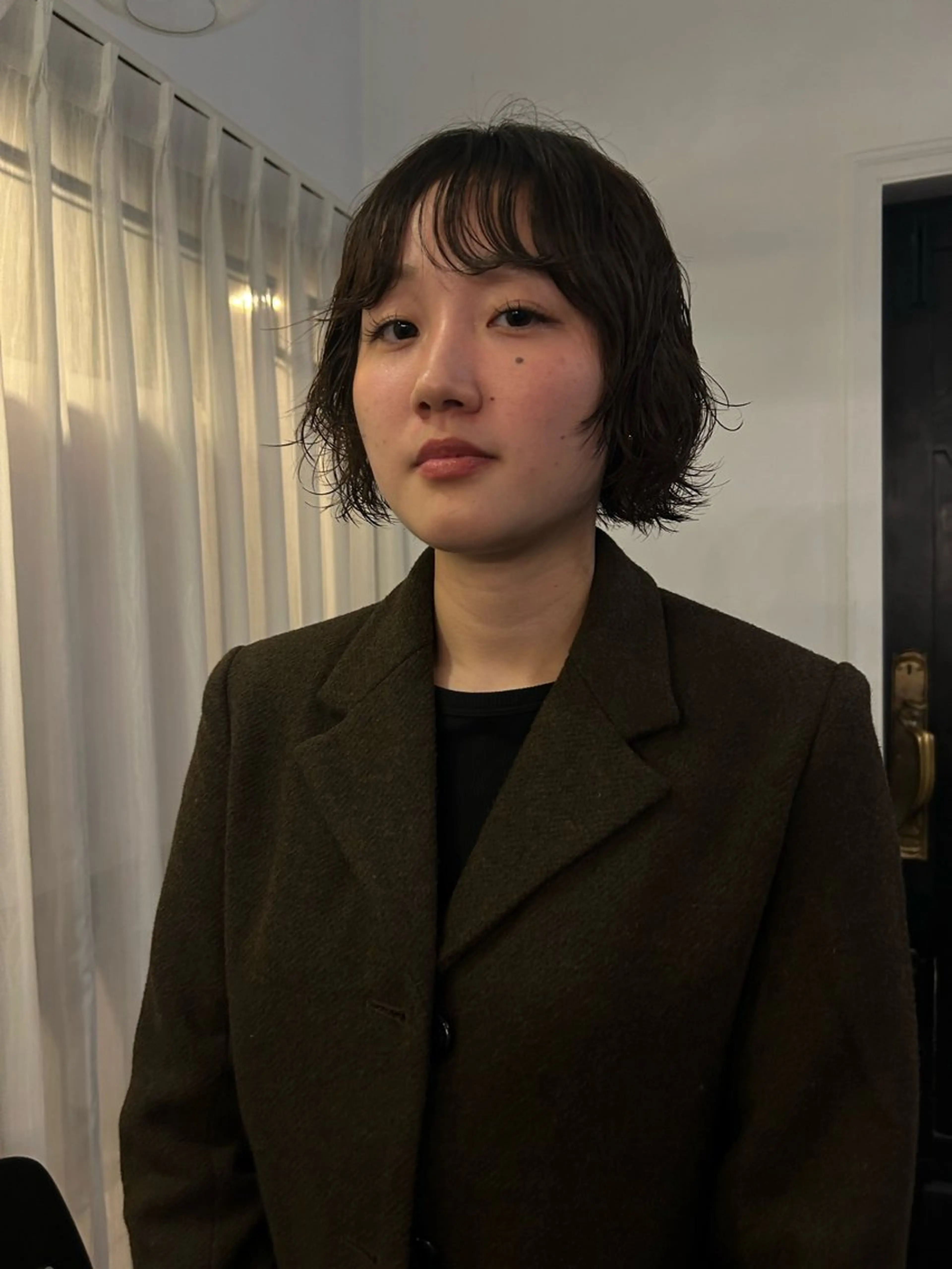 ミディアム パーマ ミディアムパーマ ボブ COMEG HEAD 上乃裏所属・宮前 芽衣のヘアスタイル