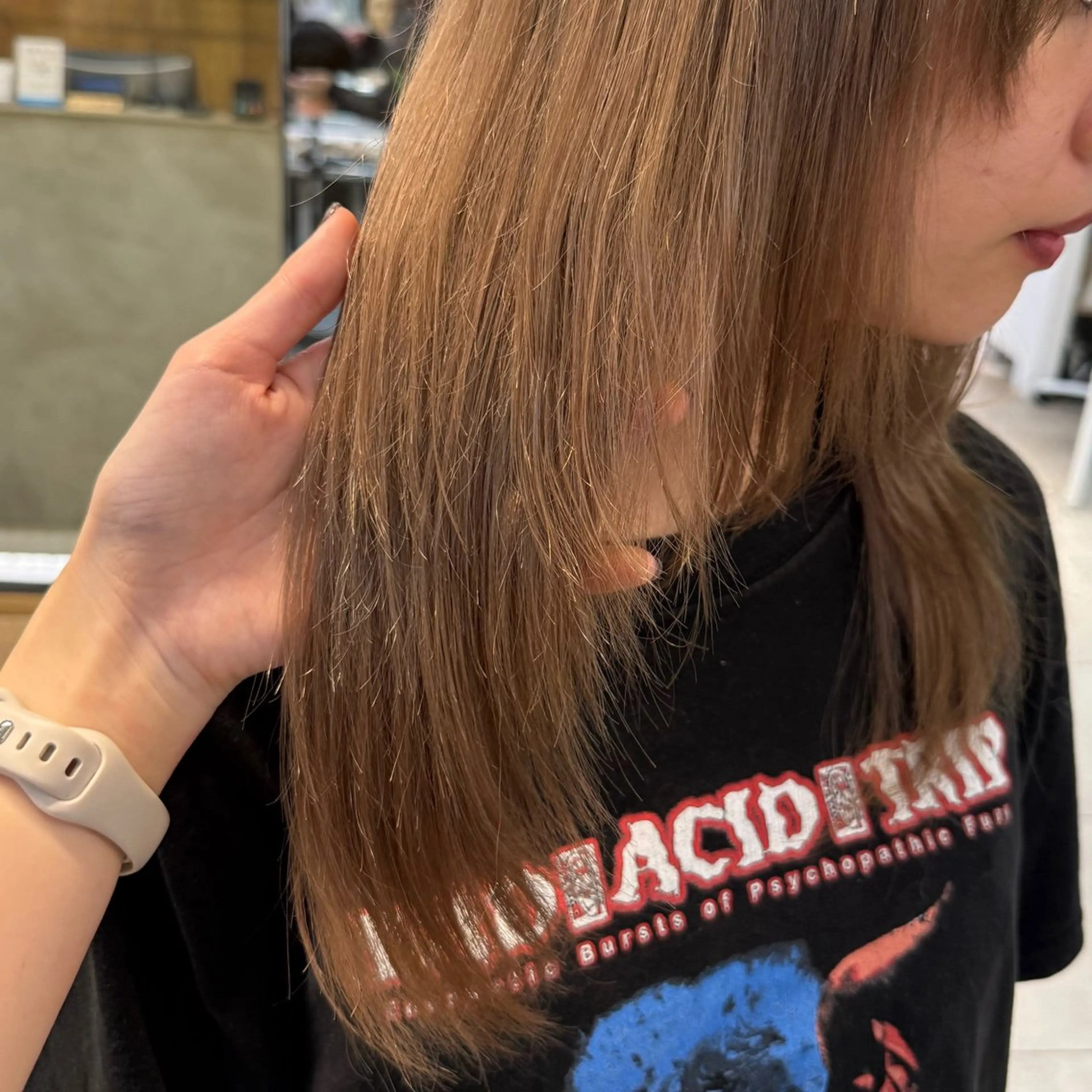 ロング ヘアカラー トリートメント Lomalia もえかのヘアスタイル