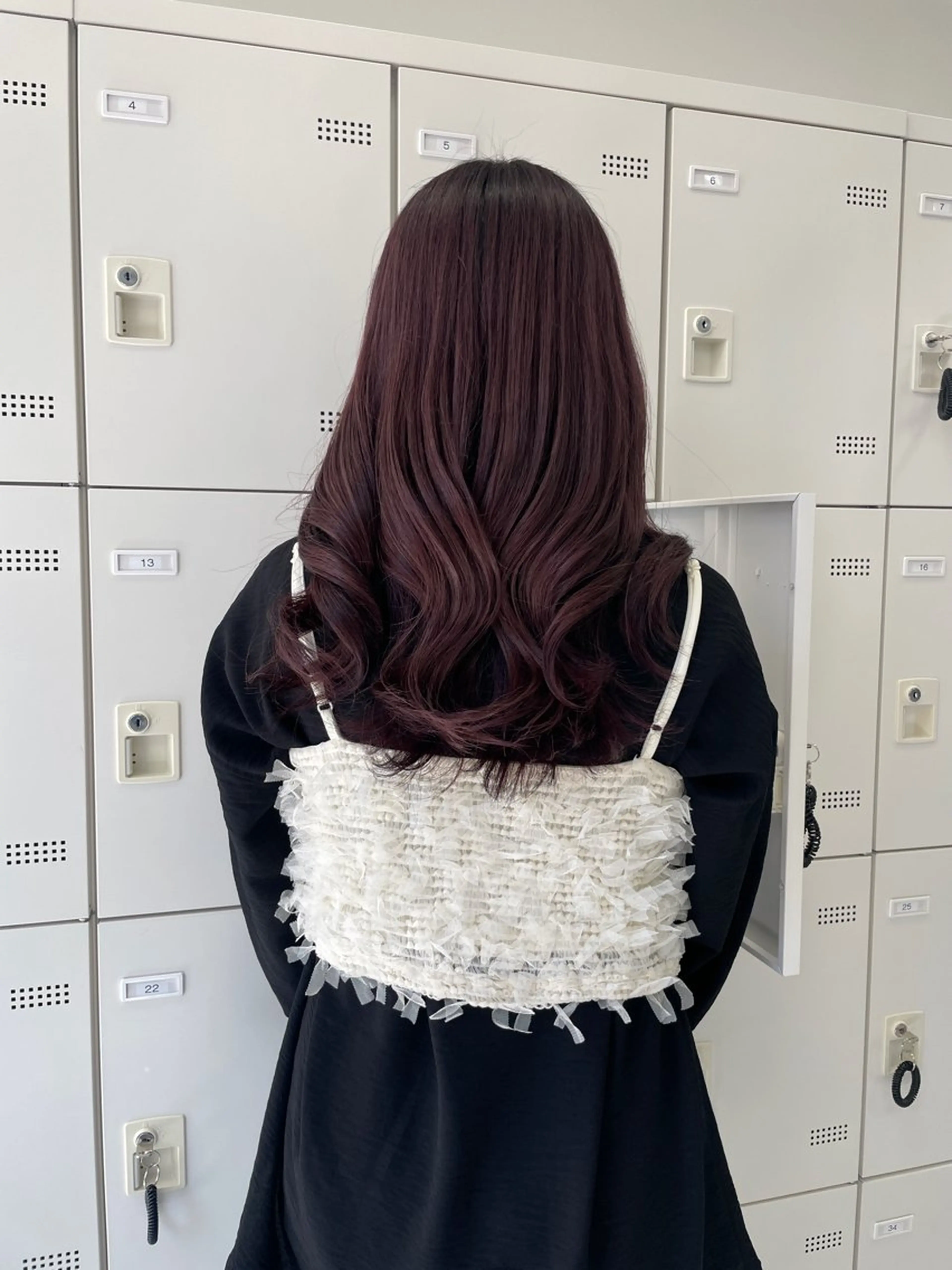 セミロング ヘアカラー MOE 福岡韓国ヘア✧︎のヘアスタイル