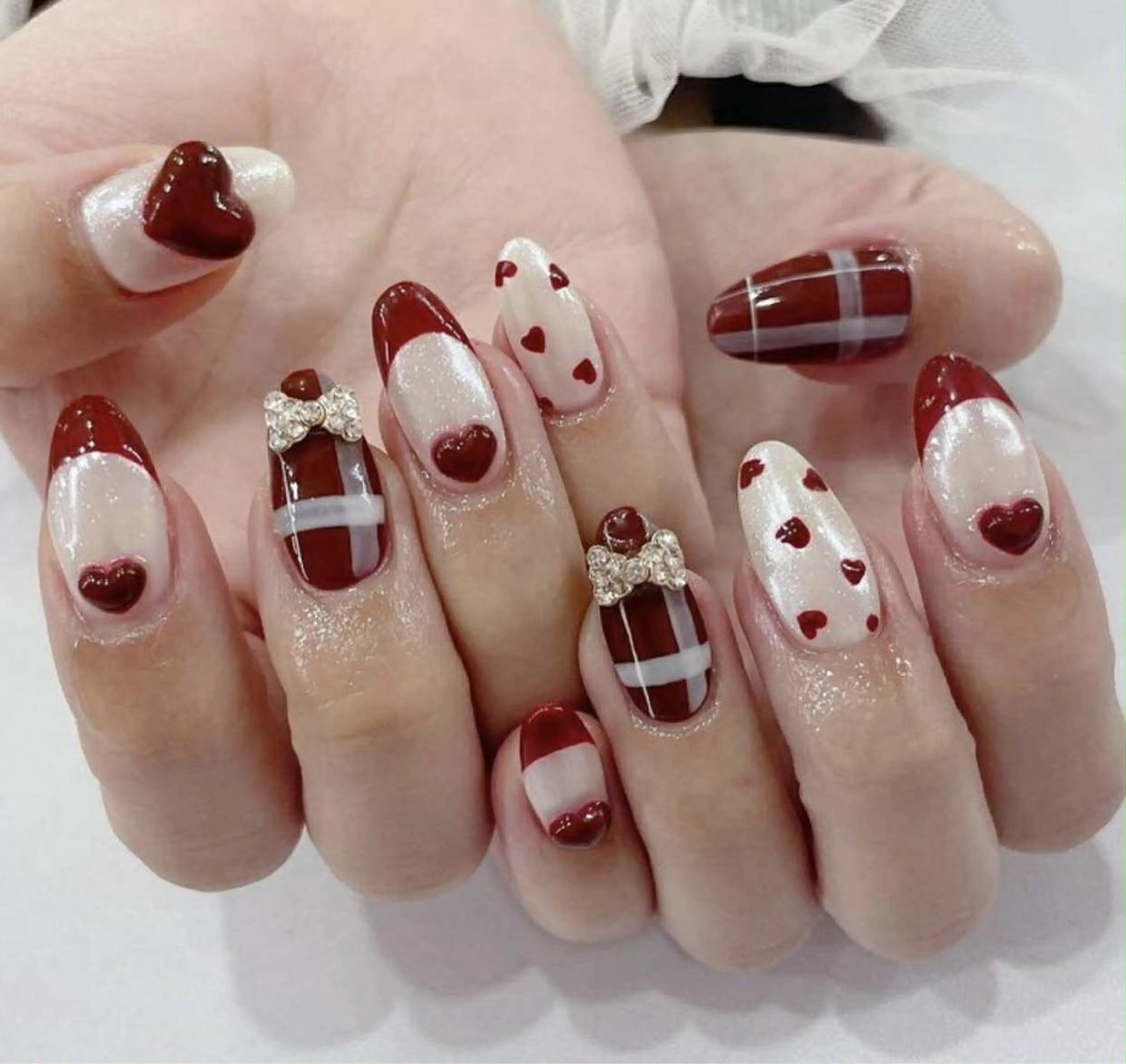 ネイル アートネイル 長さ出し ジェルネイル マグネットネイル ニュアンスネイル Kanao_ CloudyChanのネイルデザイン