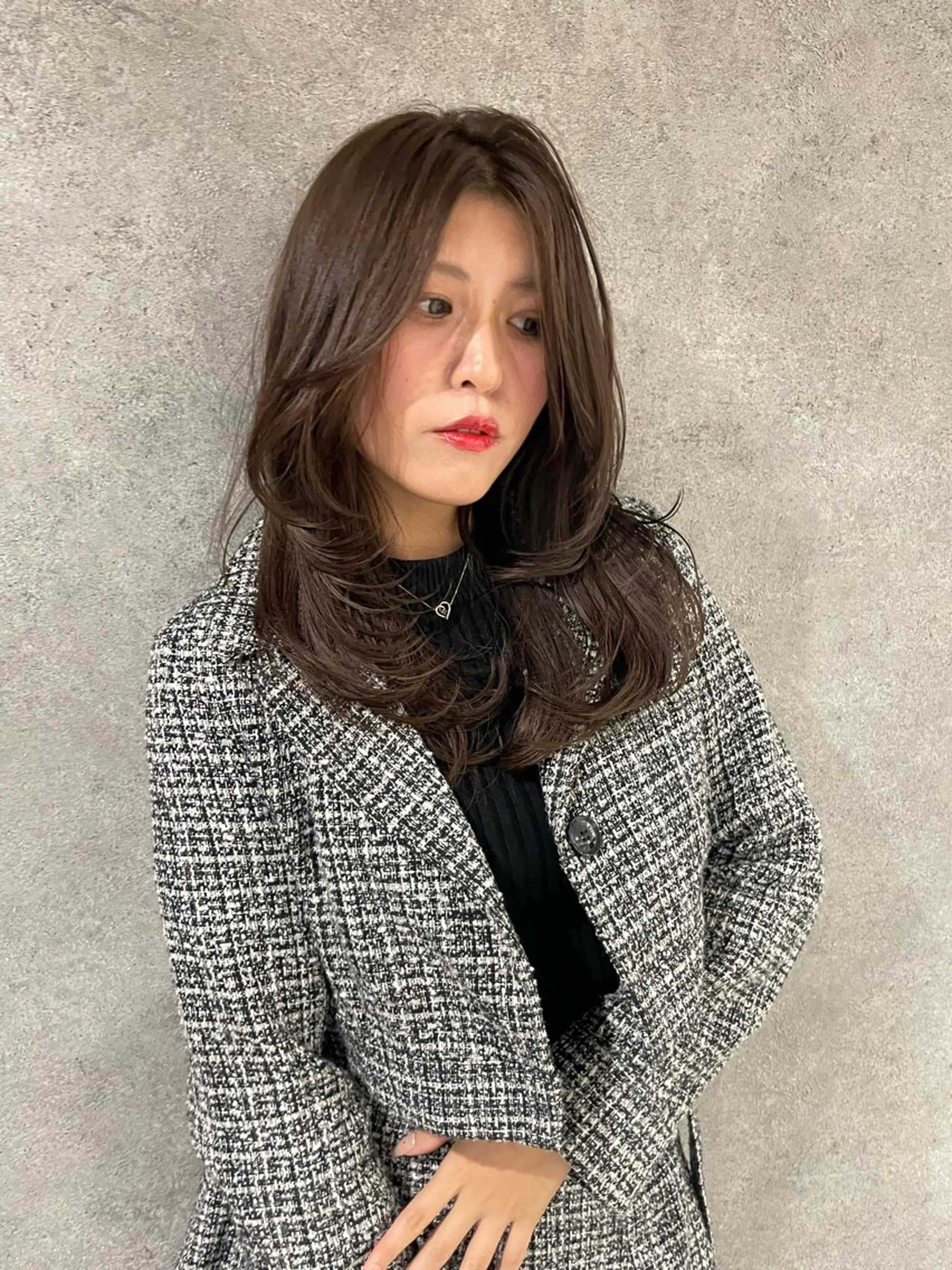 ロング ロングレイヤー 韓国風ヘア レイヤーカット ロング ウルフカット カット ヘアカラー トリートメント レイヤーカット 縮毛矯正◽️河野泰貴のヘアスタイル
