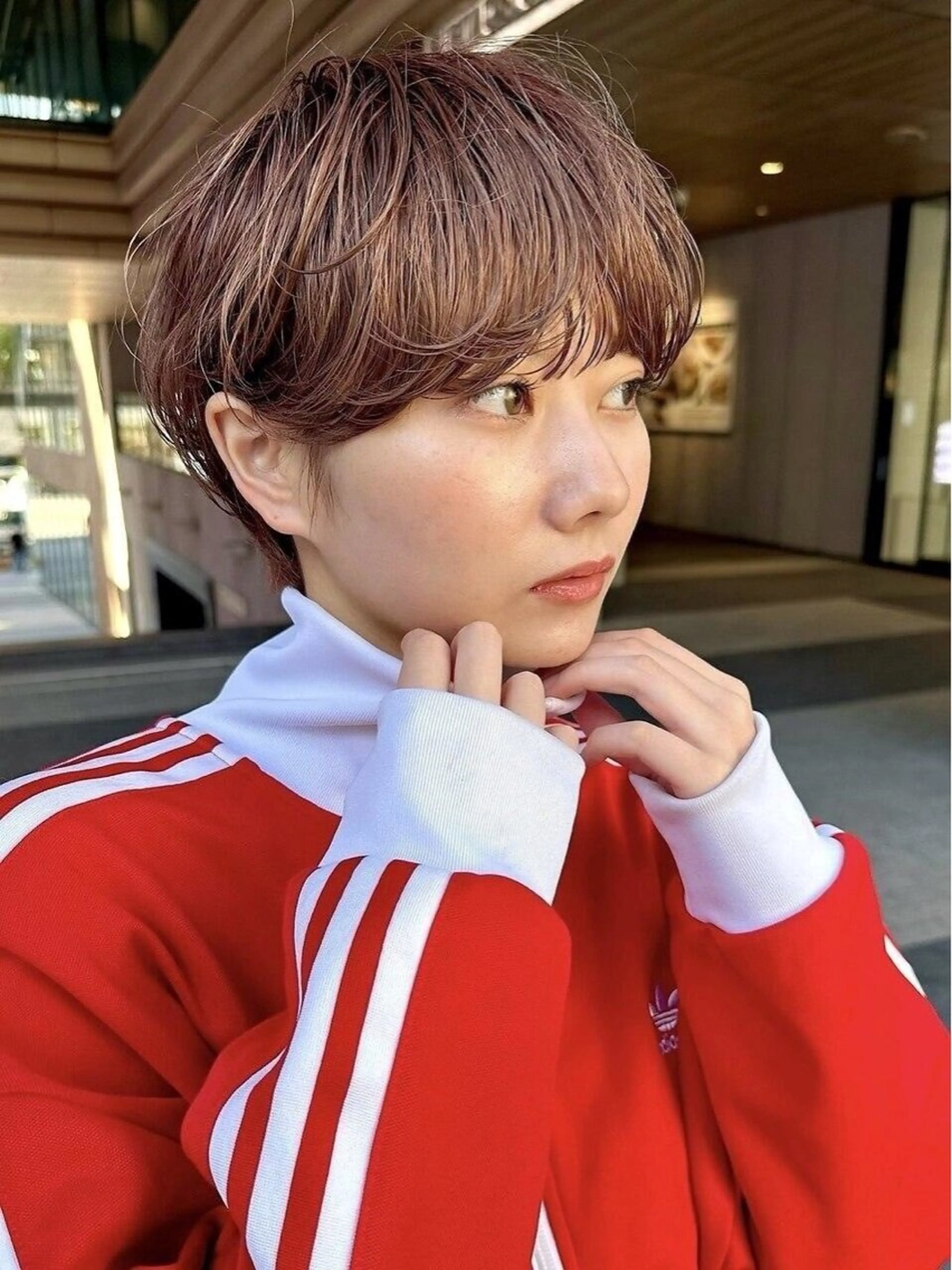 ショート カラー ショートヘア カット ヘアカラー トリートメント haruna🪽シ ョート/透明感カラーのヘアスタイル