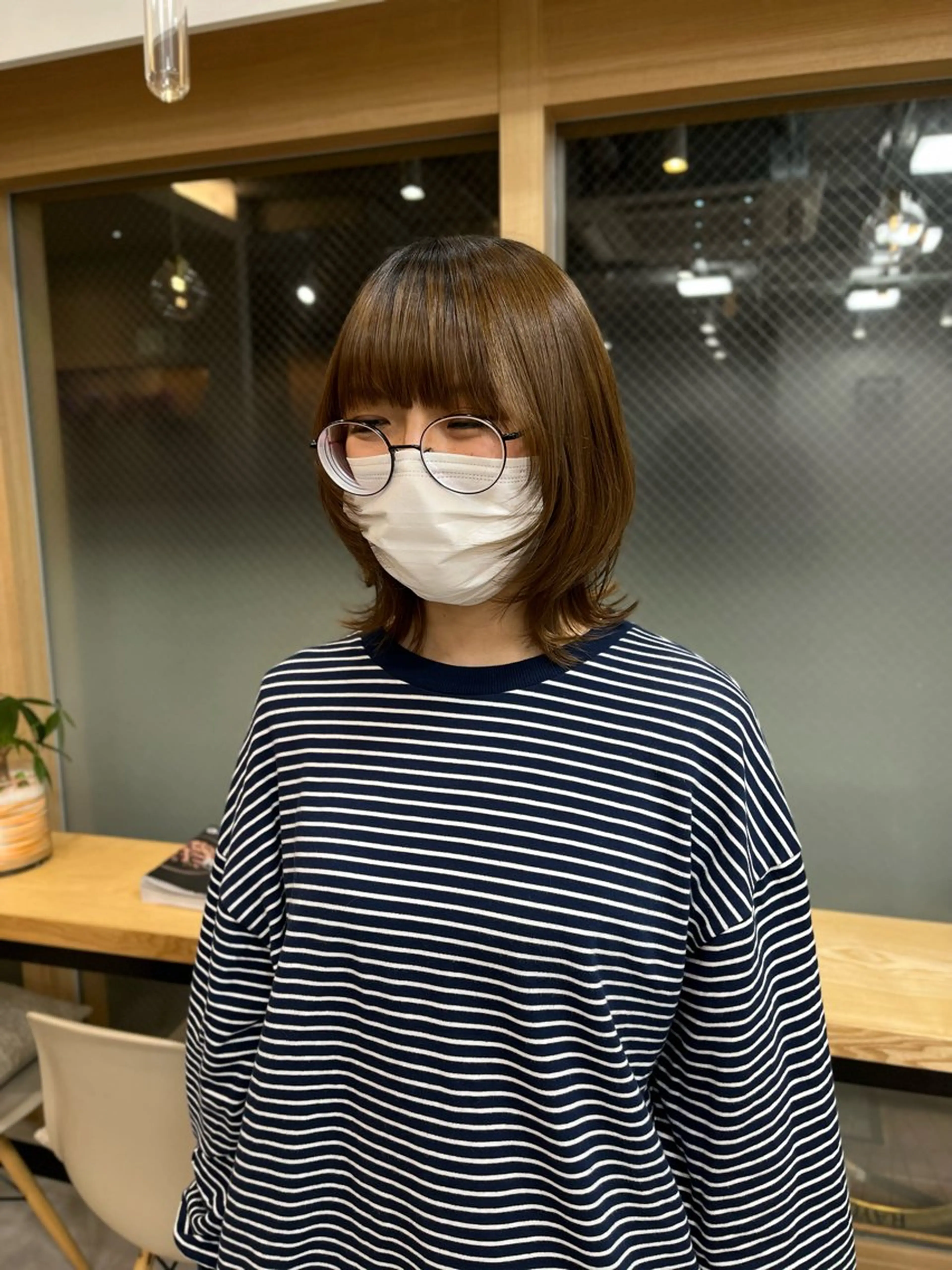 ミディアム ウルフカット mizo /ケアカラー/登戸のヘアスタイル