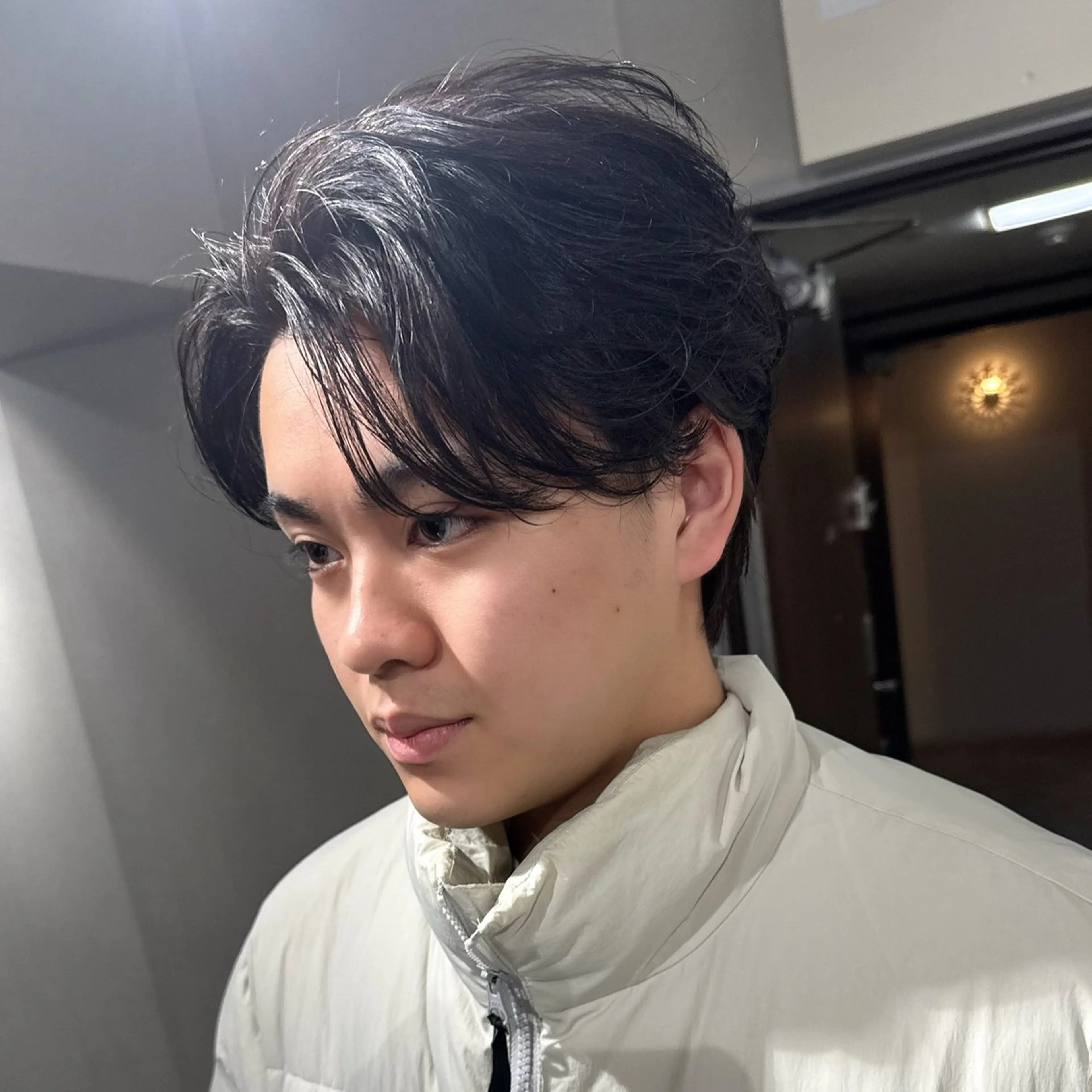 メンズ カット パーマ 表参道フェザーパーマ ニュアンスパーマのヘアスタイル