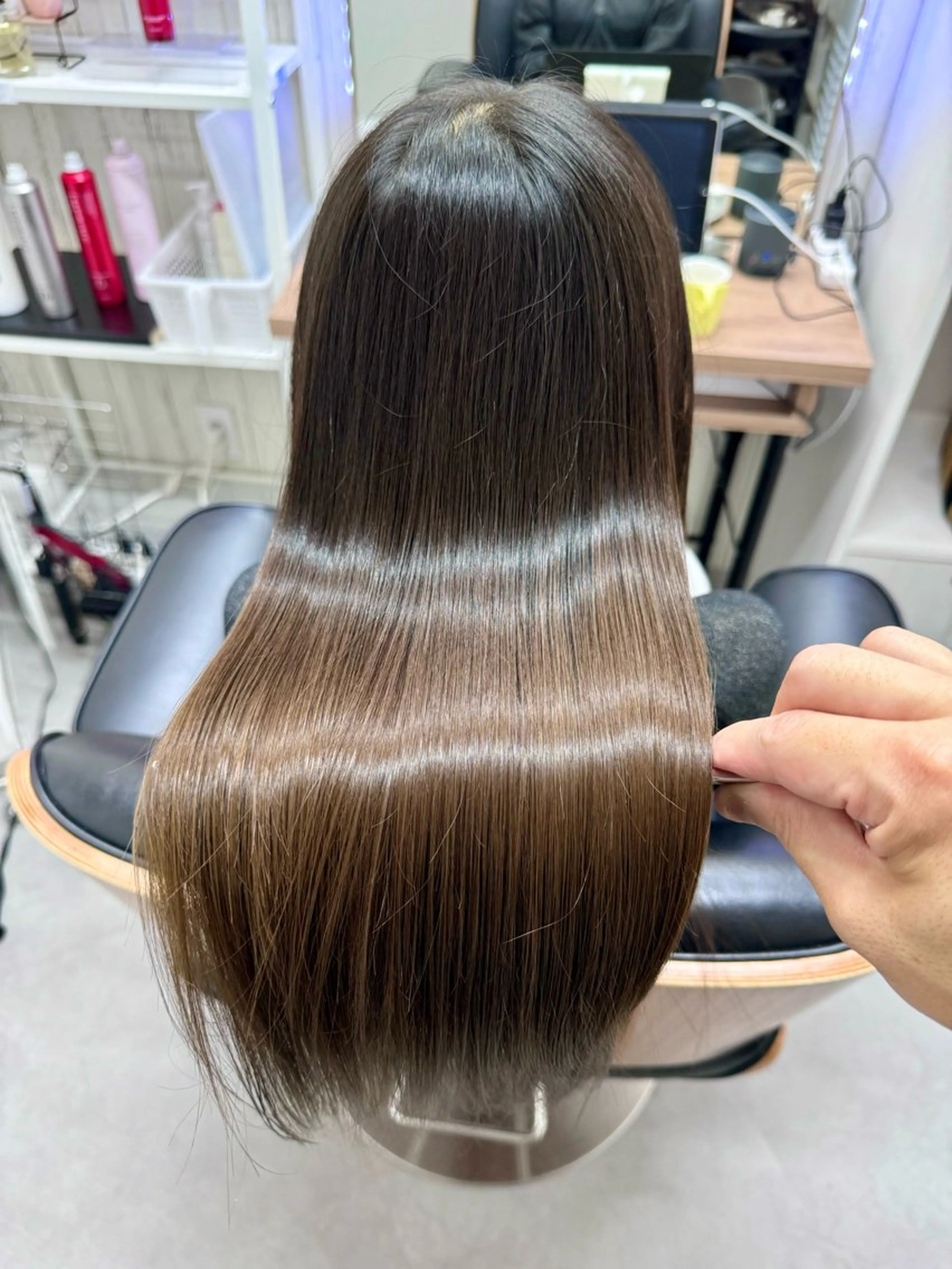 ロング カラー アディクシーカラー イルミナカラー クオルシアカラー 髪質改善 韓国風ヘア カット ヘアカラー トリートメント The Apartment of Solon 船橋 2nd所属・高橋潤⚜️NEO 髪質改善/縮毛矯正のヘアスタイル