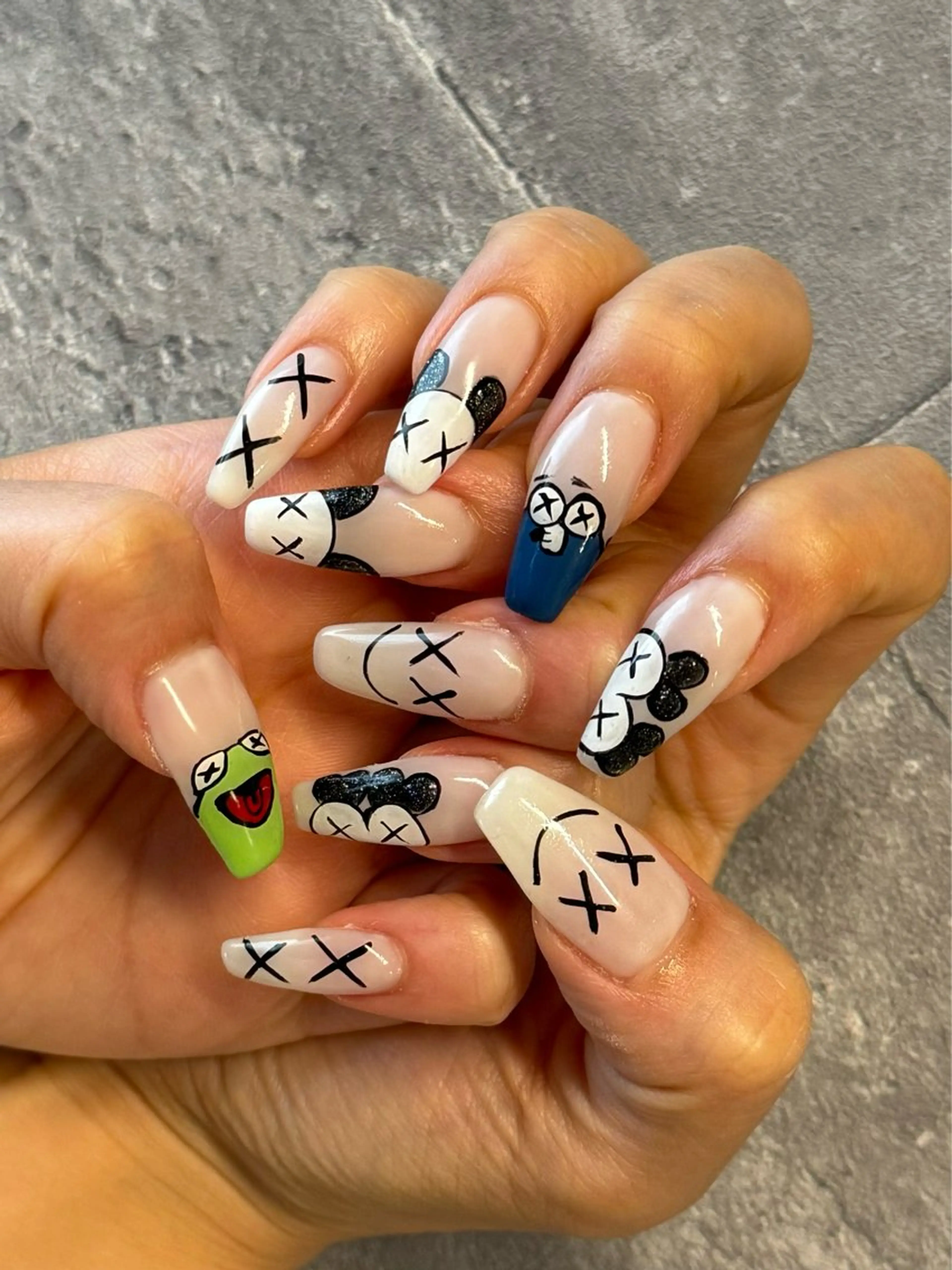 ハンド💅✨️【オフ込み】🟧チップ長さだし10本付🟧持ち込み150分アートコース💖の写真