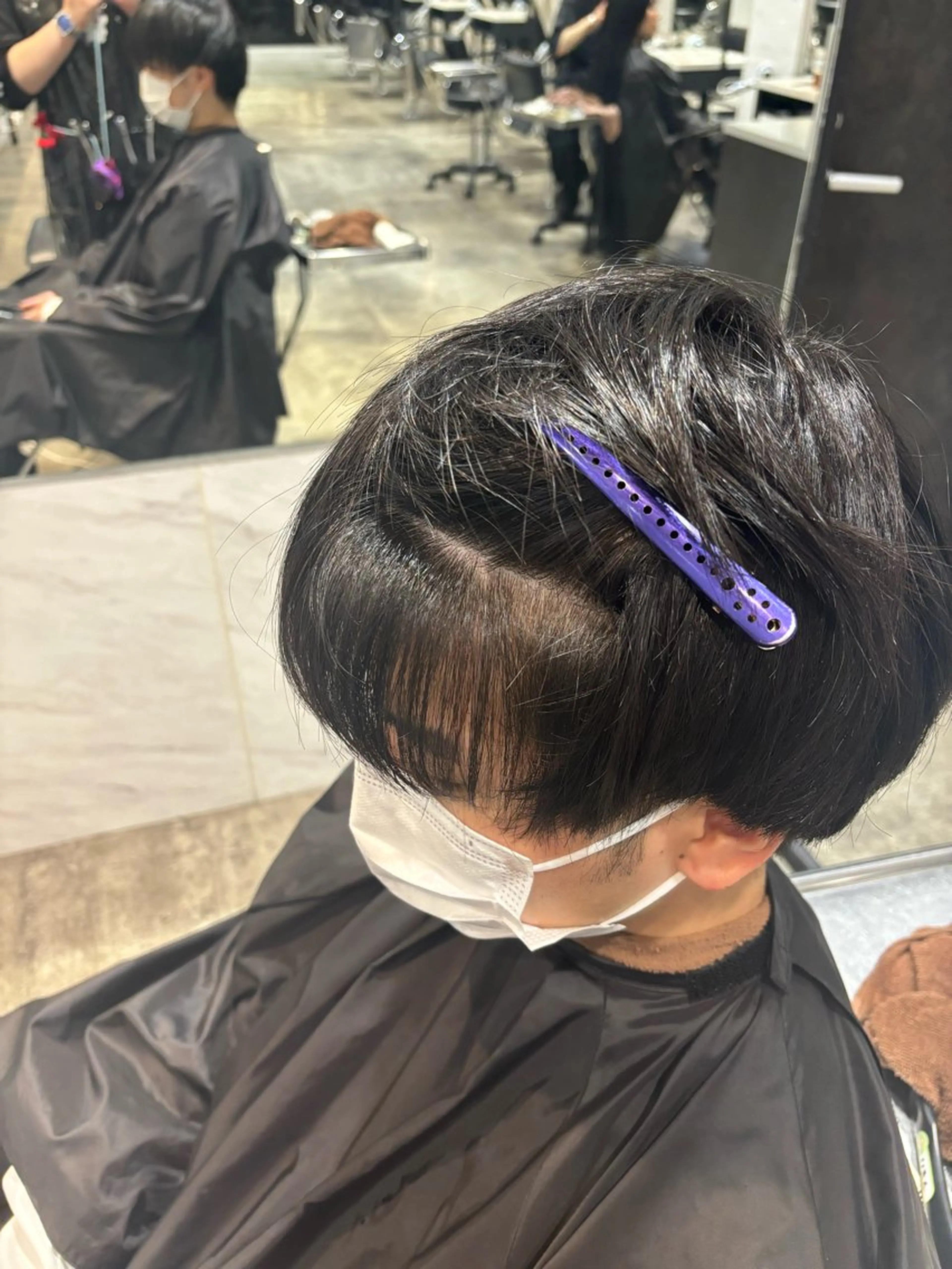 メンズ カット 縮毛矯正 トリートメント りあん/ 立川/パーマのヘアスタイル