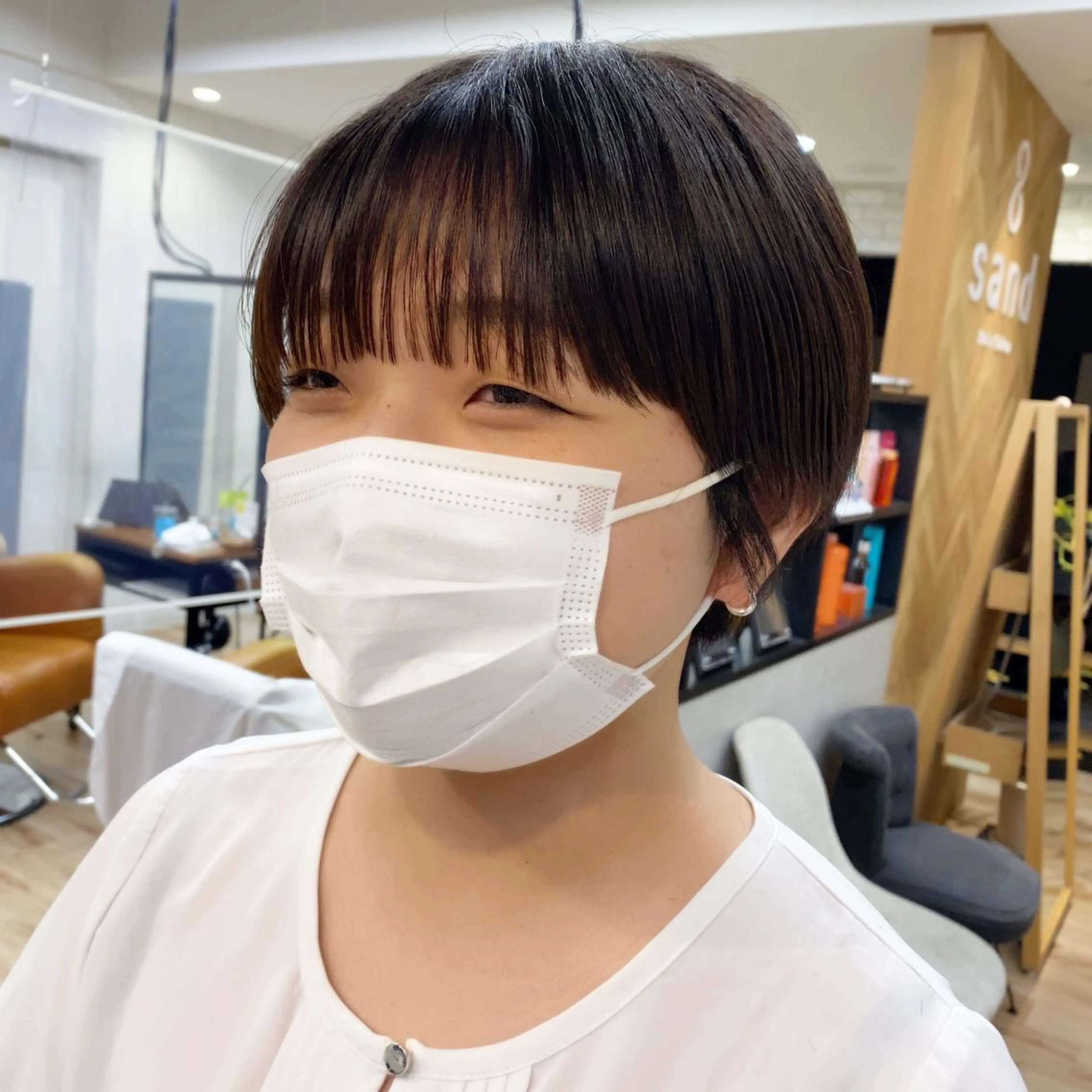 ショート カラー パーマ ヘアアレンジ Riposo.所属・✨似合わせカラー✨ 奈須晴香のヘアスタイル