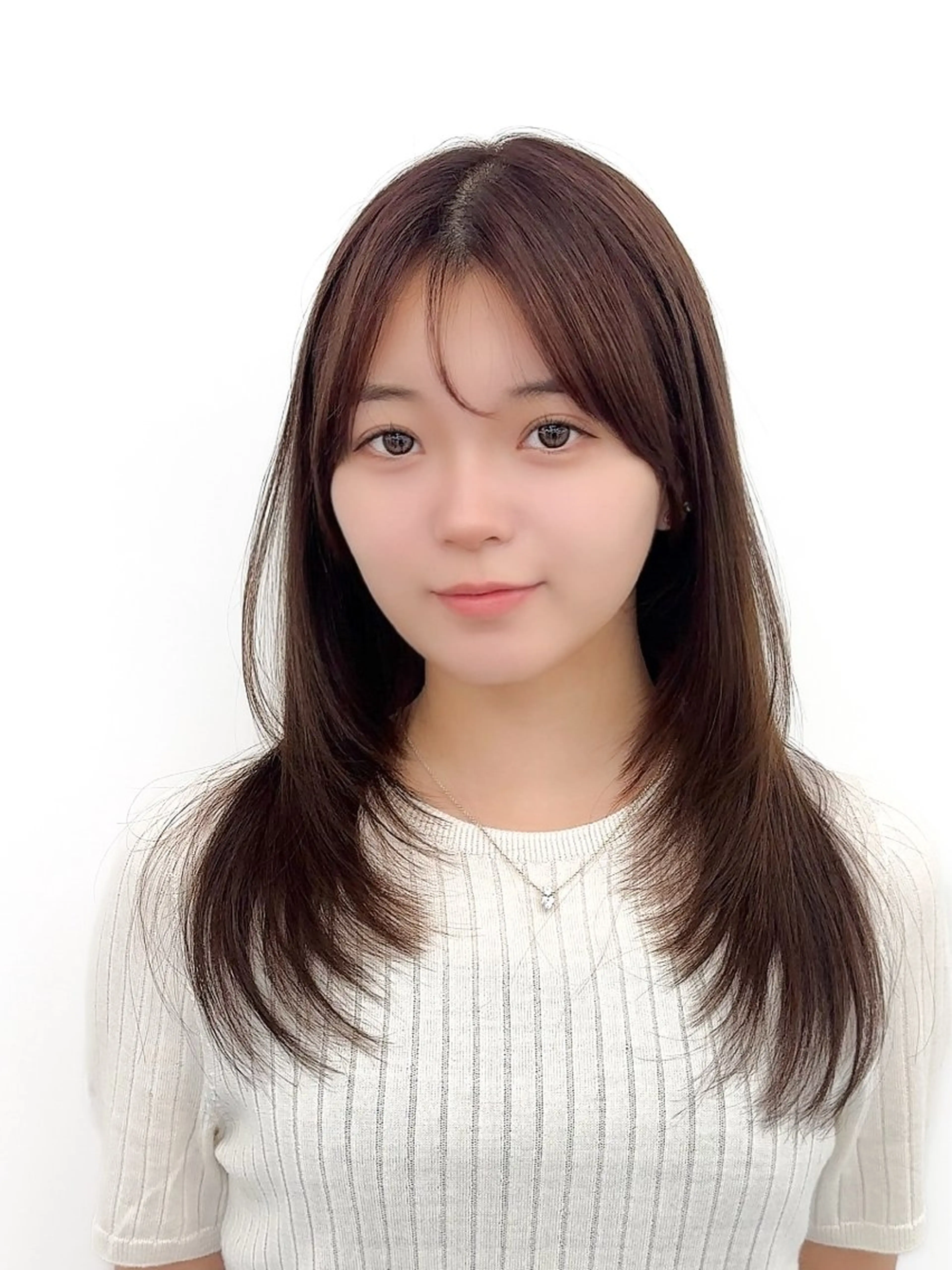 セミロング カラー ヘアアレンジ 最小顔周り&レイヤー 特化/池袋/kokiのヘアスタイル