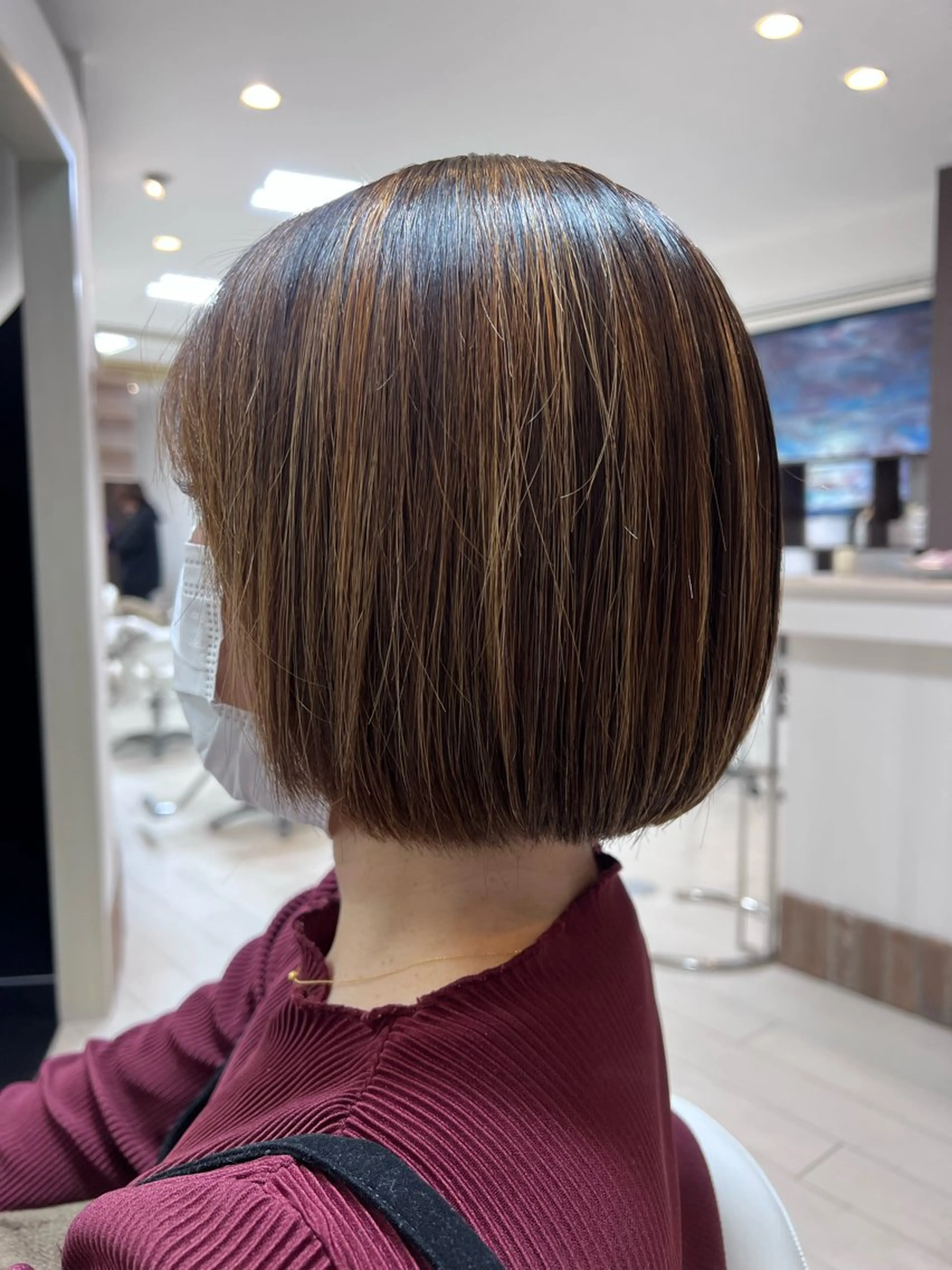 ミディアム ボブ 髪質改善専門店 AMI a BELLE所属・アミーベル🧸🧡 廿日市本店のヘアスタイル