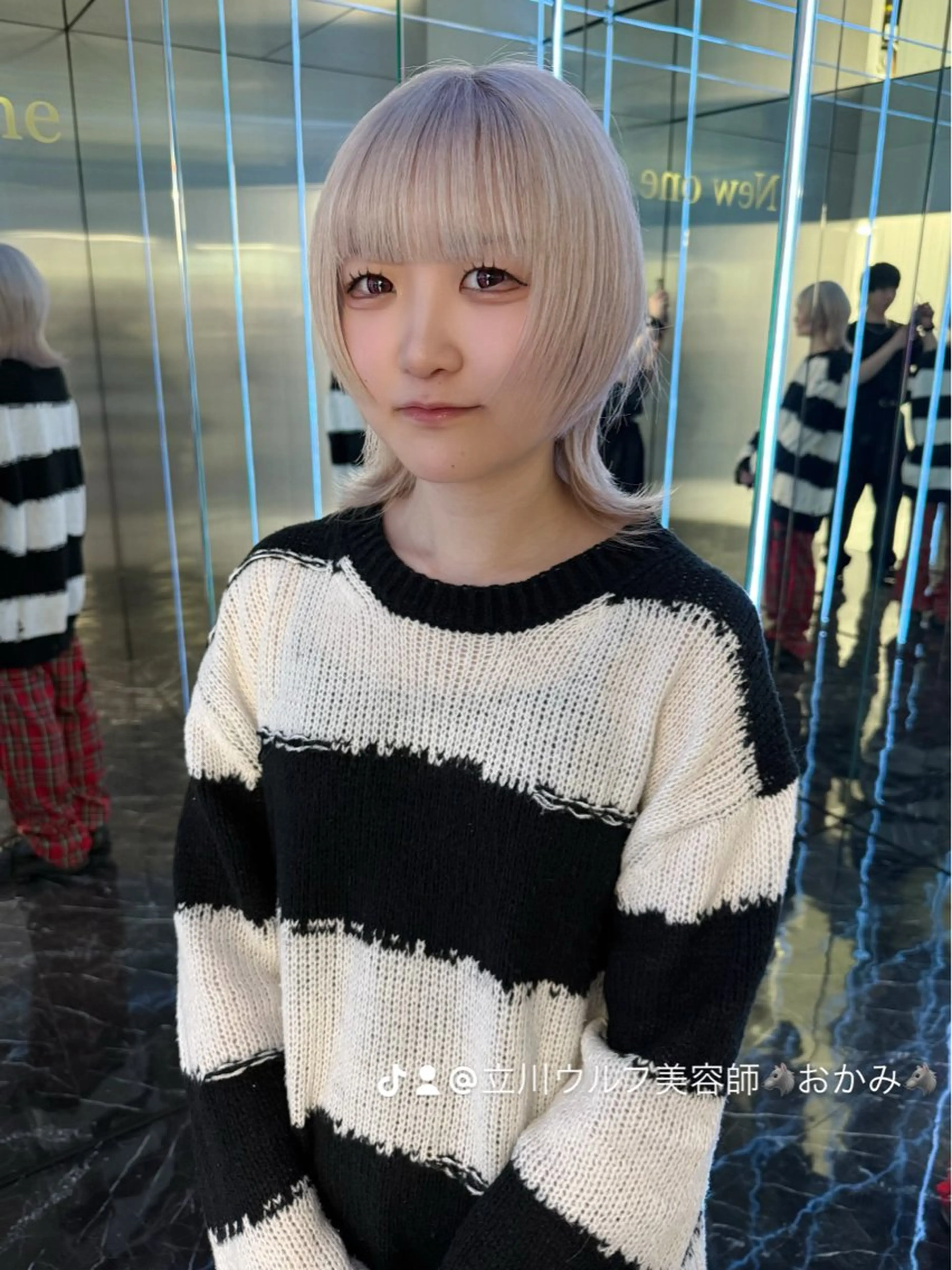 ミディアム 🐺立川のウルフ屋 さん🐺おかみ🐺のヘアスタイル