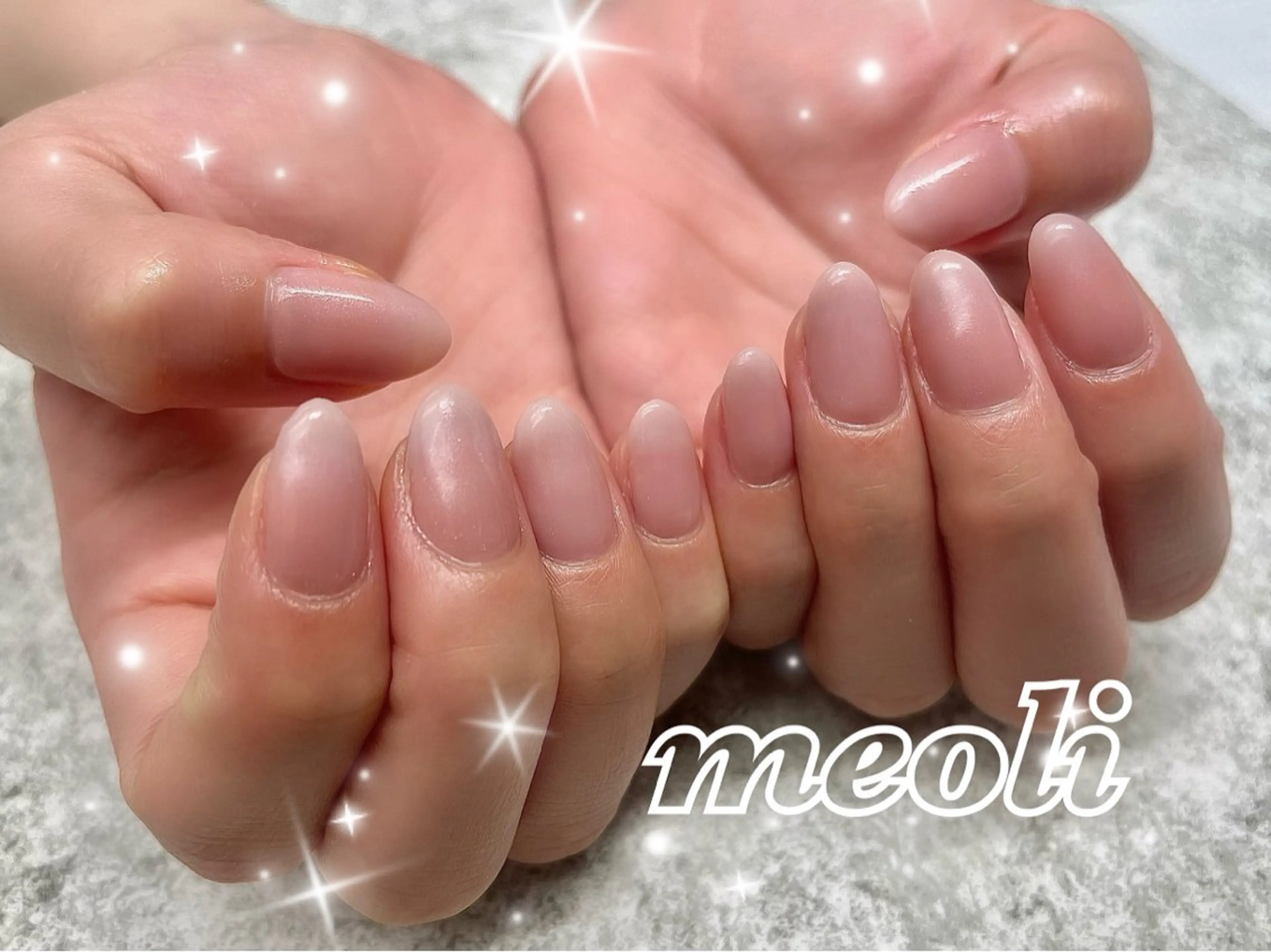 ネイル グラデーション ラメ(グリッター) nail salon meoli　アヤのネイルデザイン