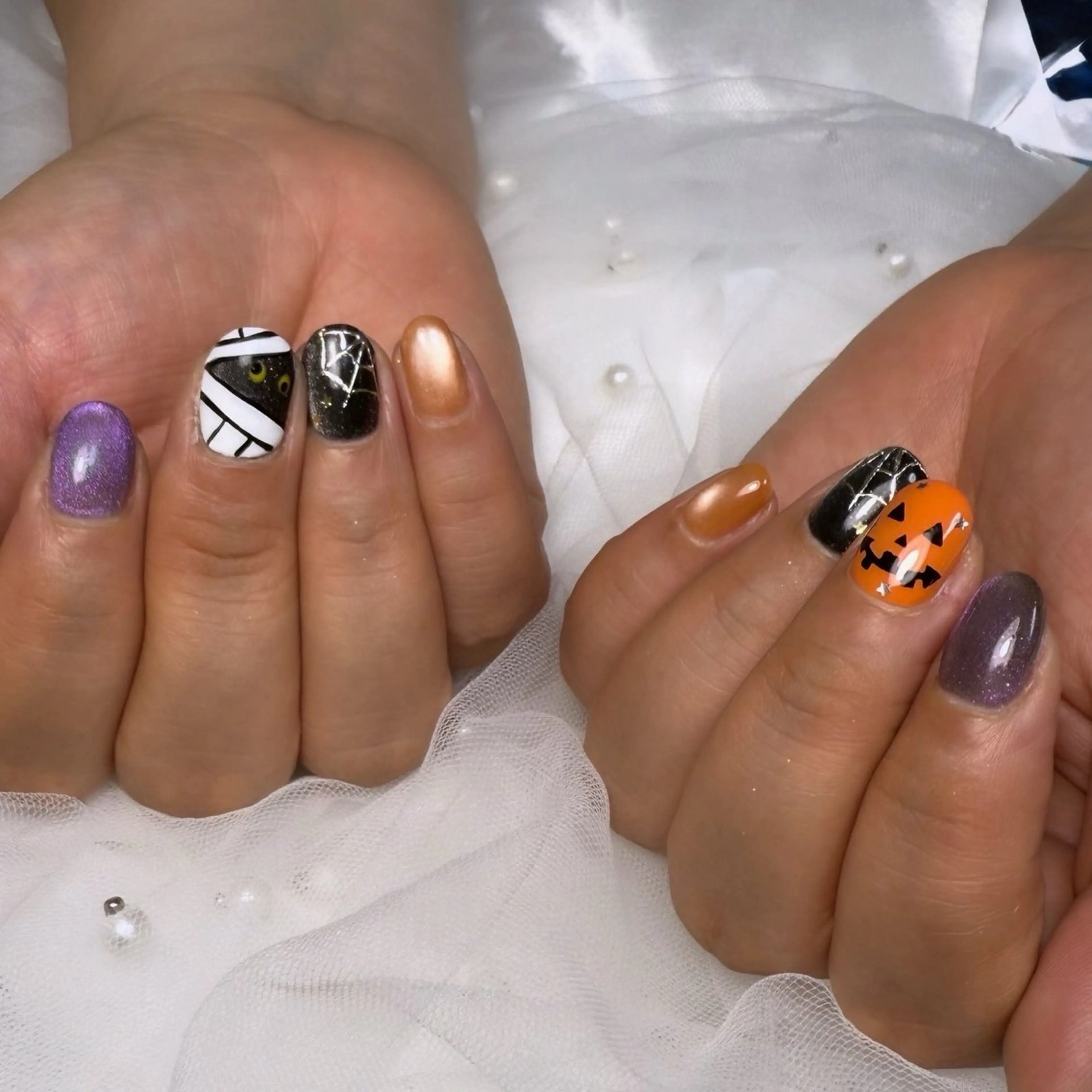 ネイル ハロウィン ハンドネイル andK nail salonのネイルデザイン