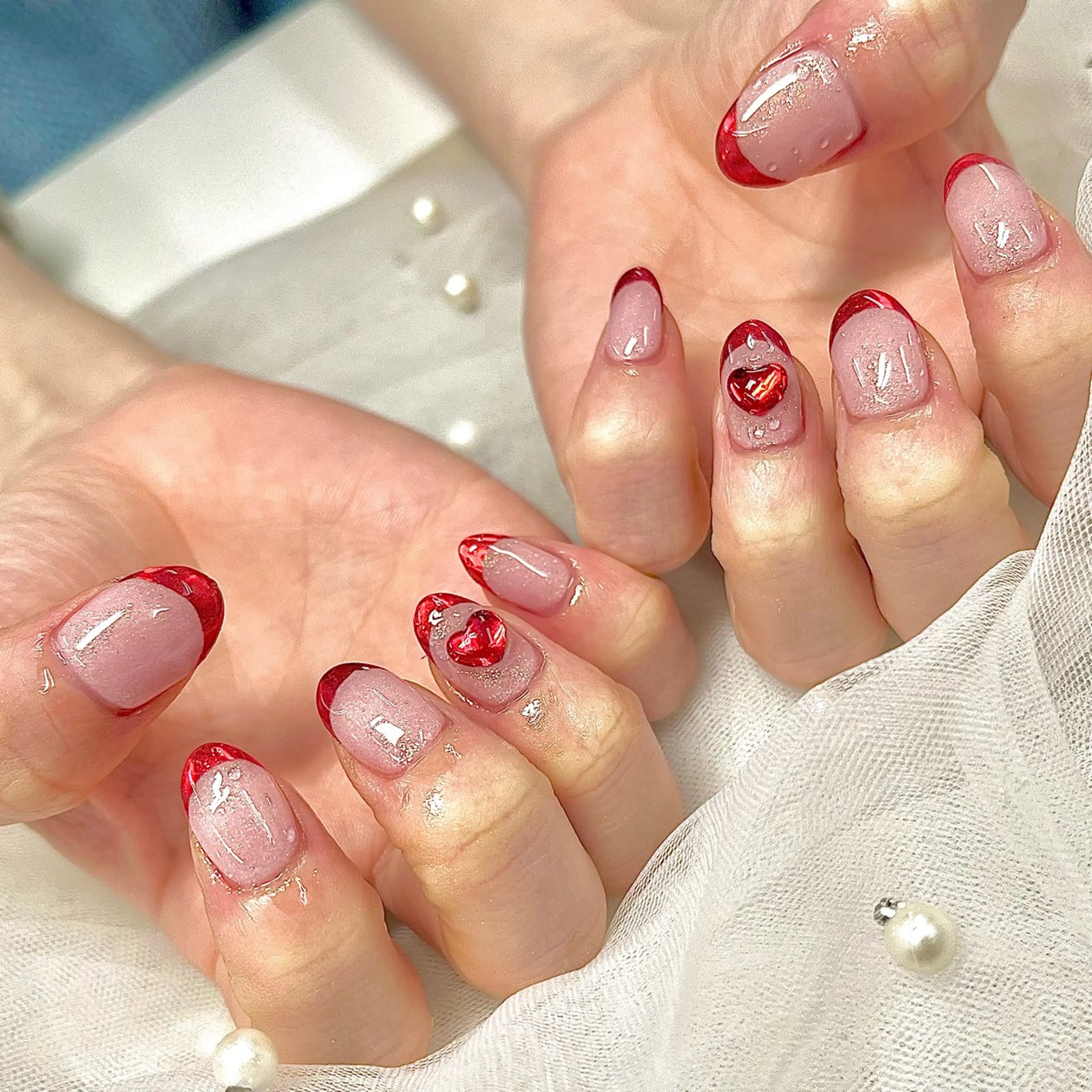 ネイル フレンチネイル ミラーネイル Fairy Nailのネイルデザイン