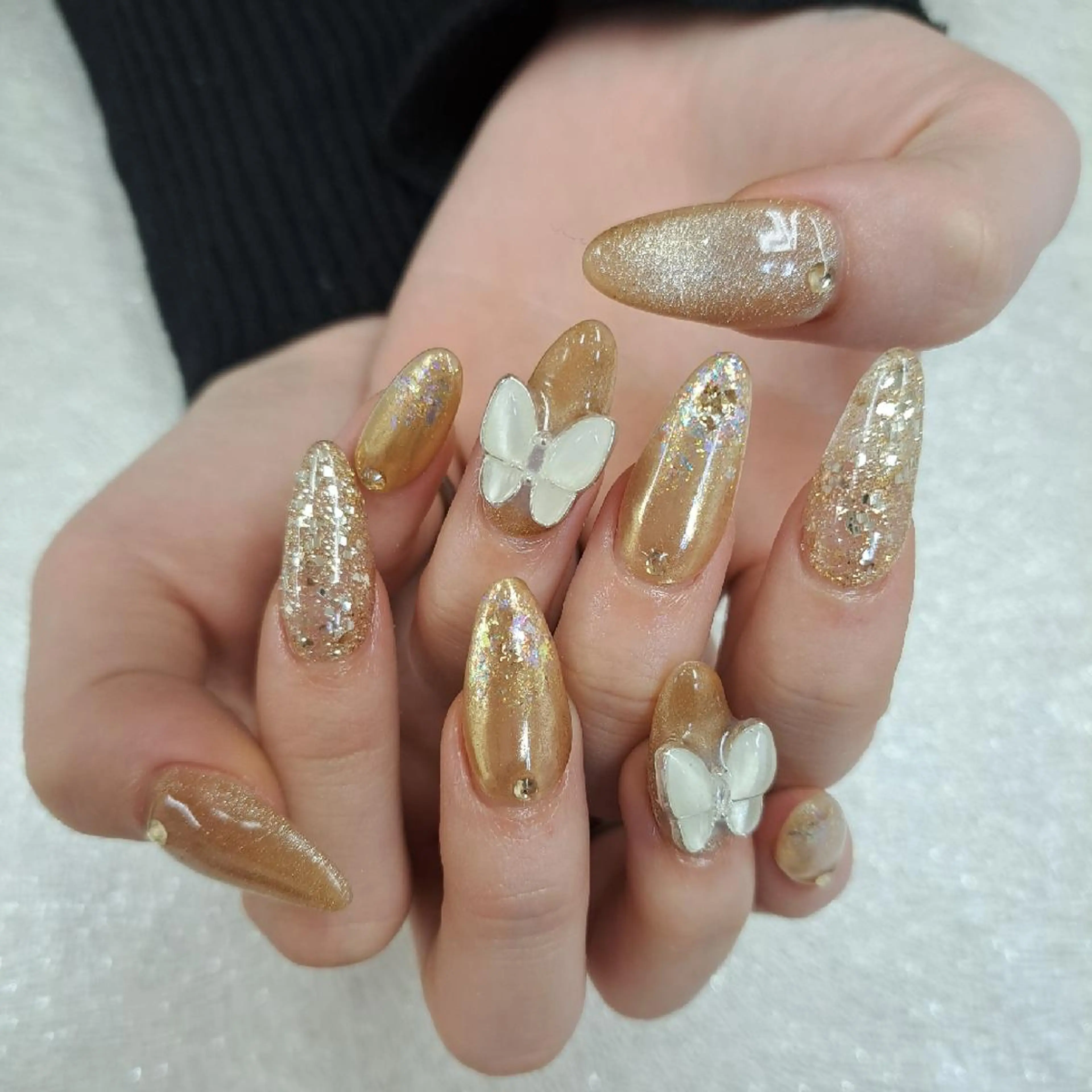 ネイル アートネイル ジェルネイル 持ち込み ニュアンスネイル パラジェル 河野ちえ (雑誌掲載サロン)のネイルデザイン