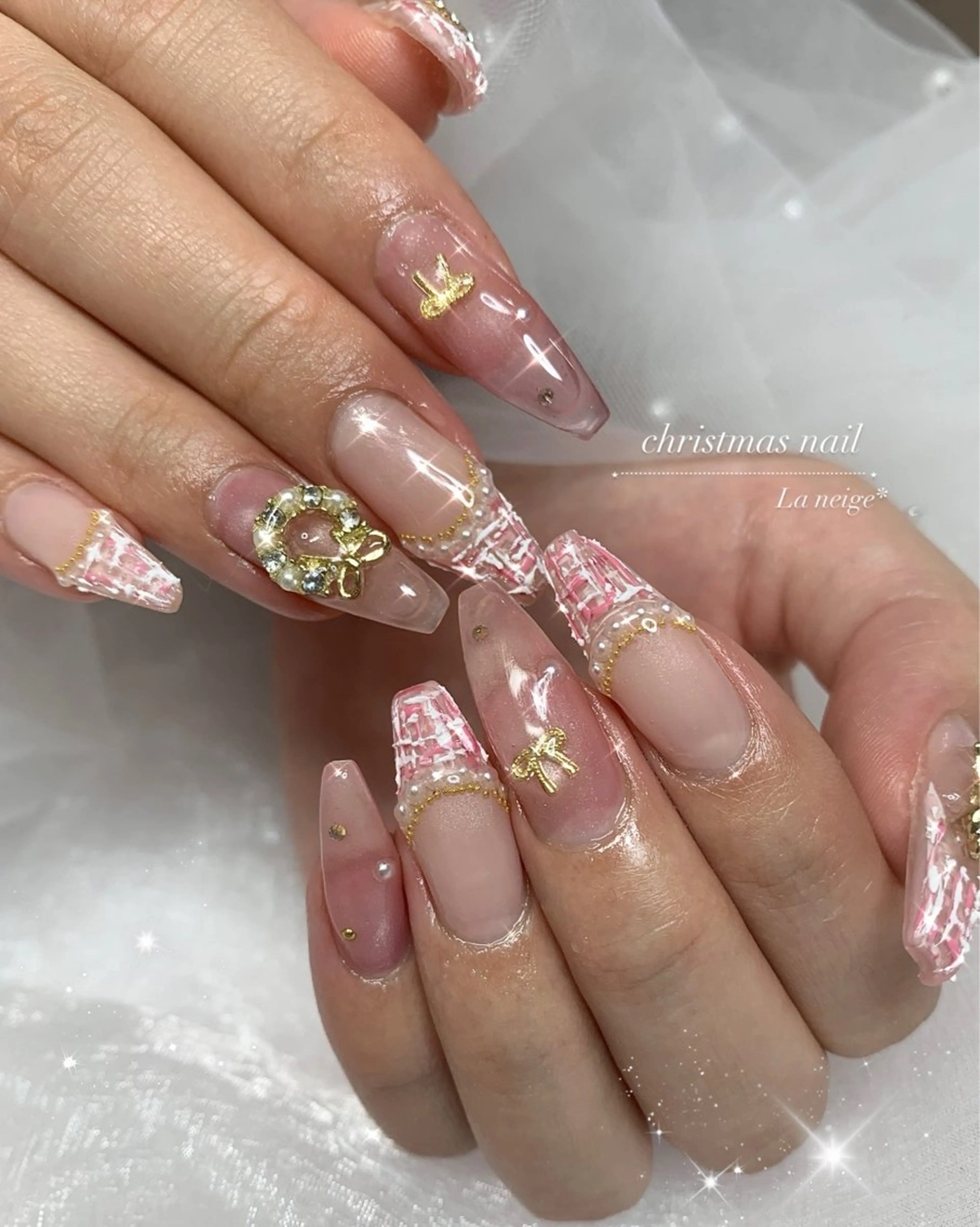 ネイル ハンドネイル La neige* yuki 🥯🍑のネイルデザイン