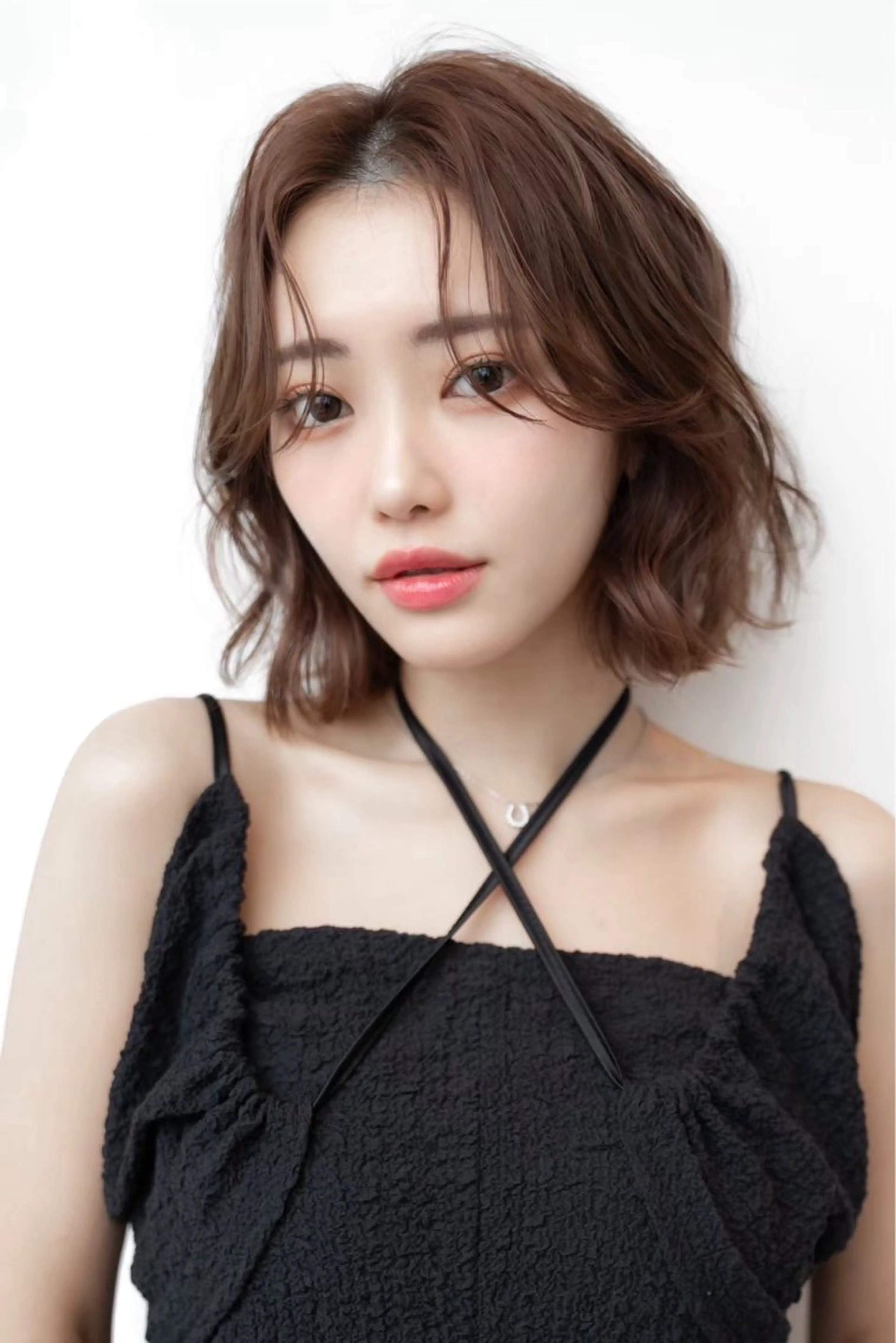 ミディアム カラー カット ヘアカラー トリートメント 垢抜けボブカット /楓のヘアスタイル