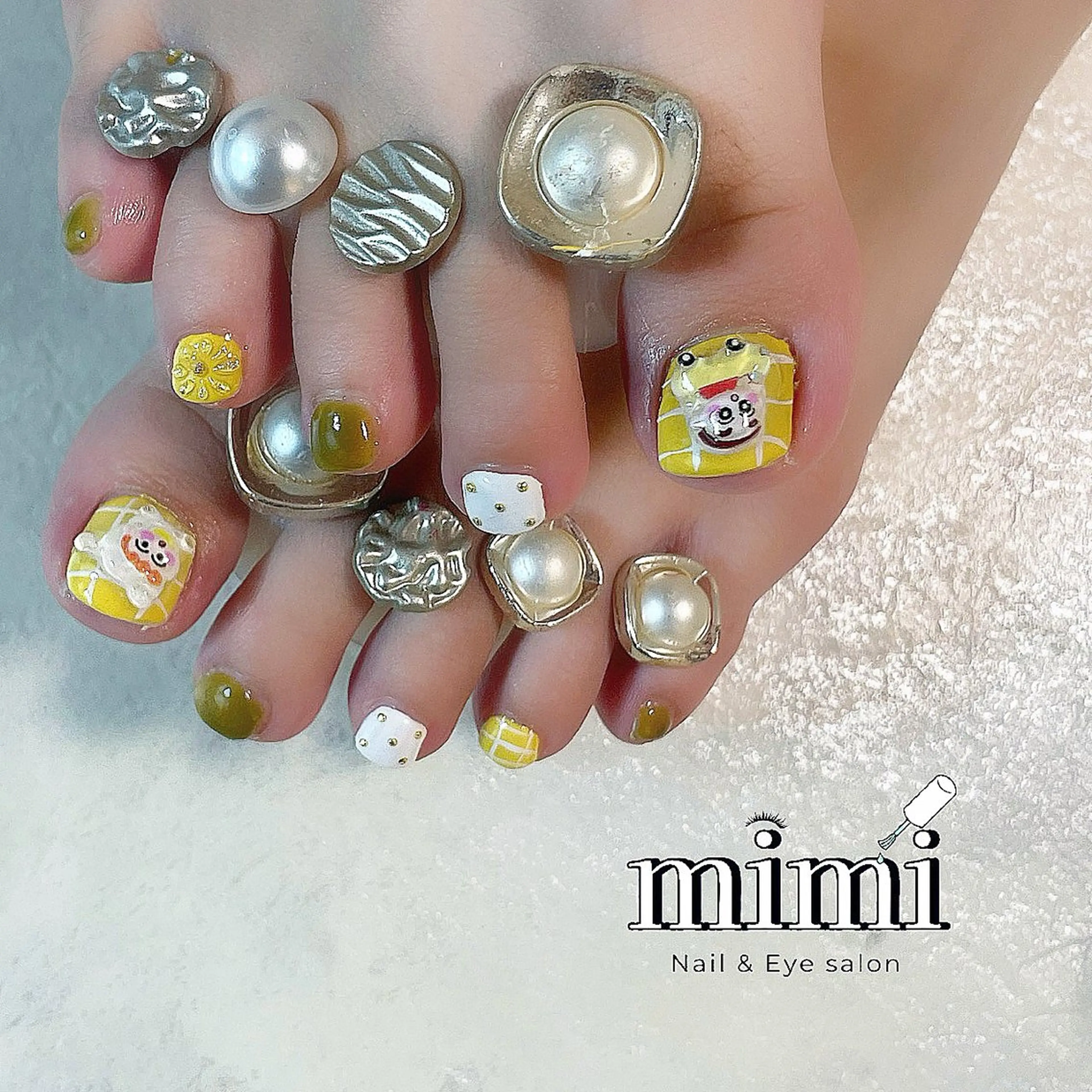 ネイル アートネイル フットネイル 夏ネイル フットネイル Nail&Eye mimiのネイルデザイン