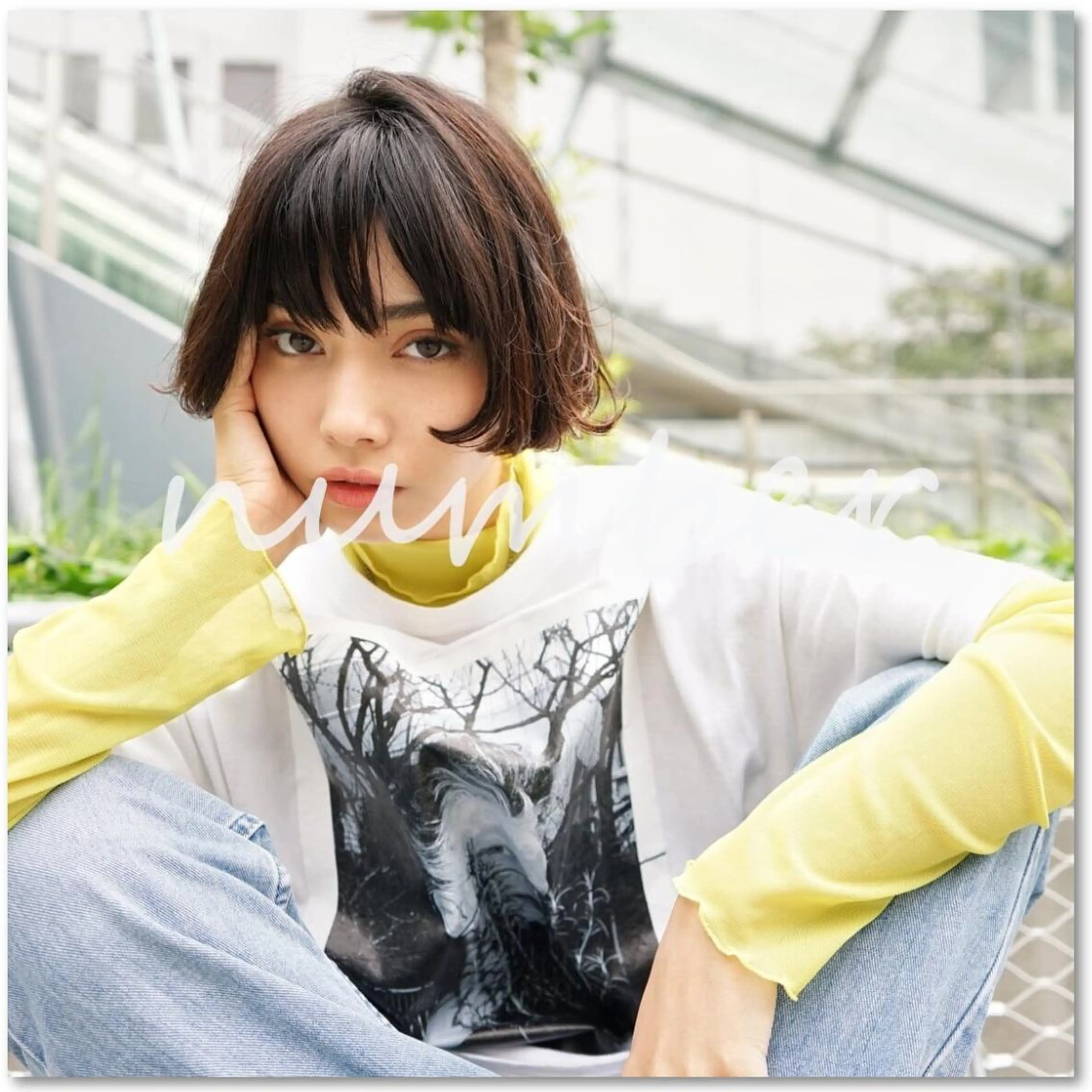 ショート カラー ヘアアレンジ パーマ アクアカラー バレイヤージュ ベージュカラー ブリーチ ケアブリーチ カット ヘアカラー トリートメント 【N°deseo】 吉祥寺のヘアスタイル