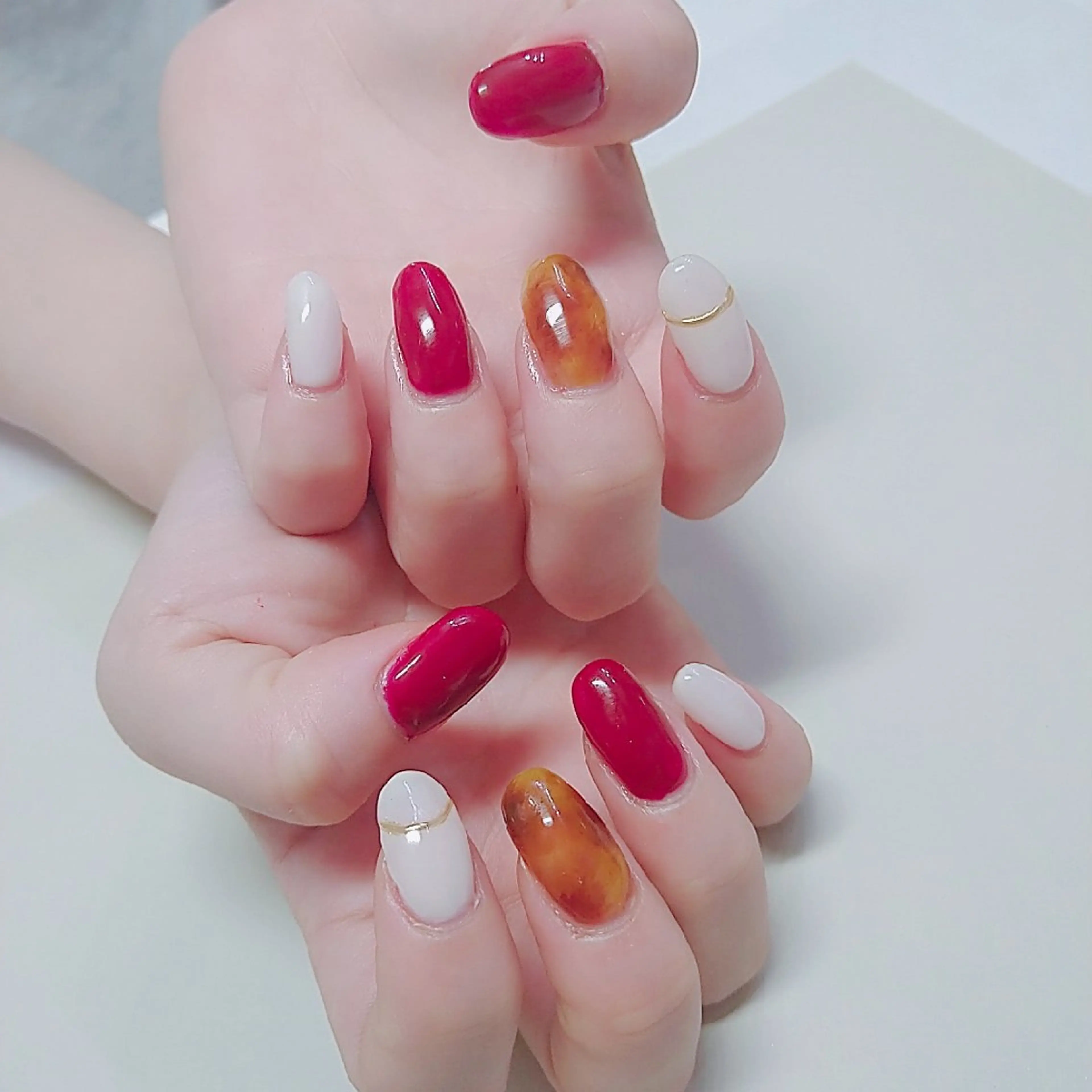 ネイル べっ甲ネイル Tiary🤍 Sachikaのネイルデザイン