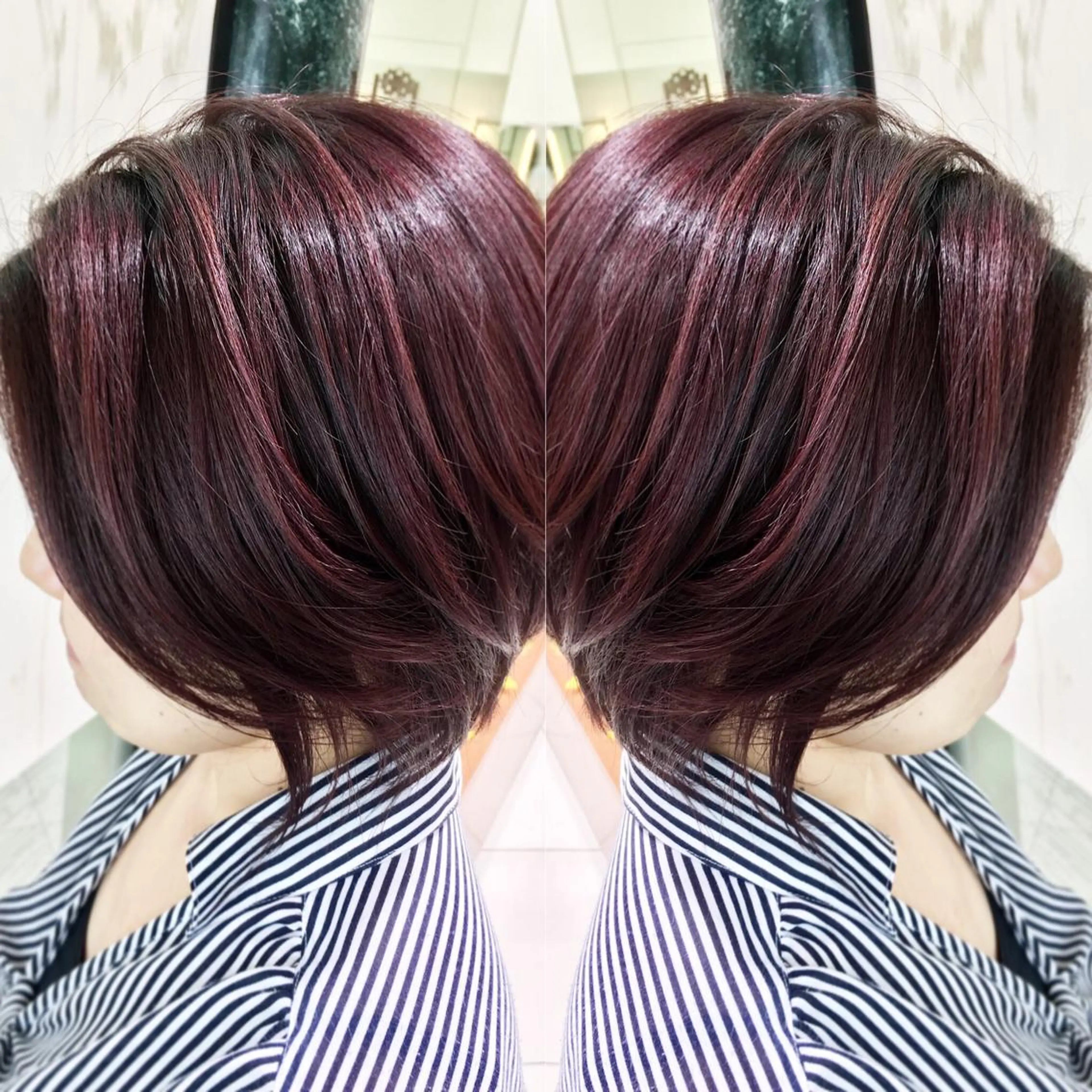 ショート カラー ハイライトカラー ラベンダーカラー ピンクカラー ハイライト カット ヘアカラー N° jillva ♦️川端裕司♦️のヘアスタイル