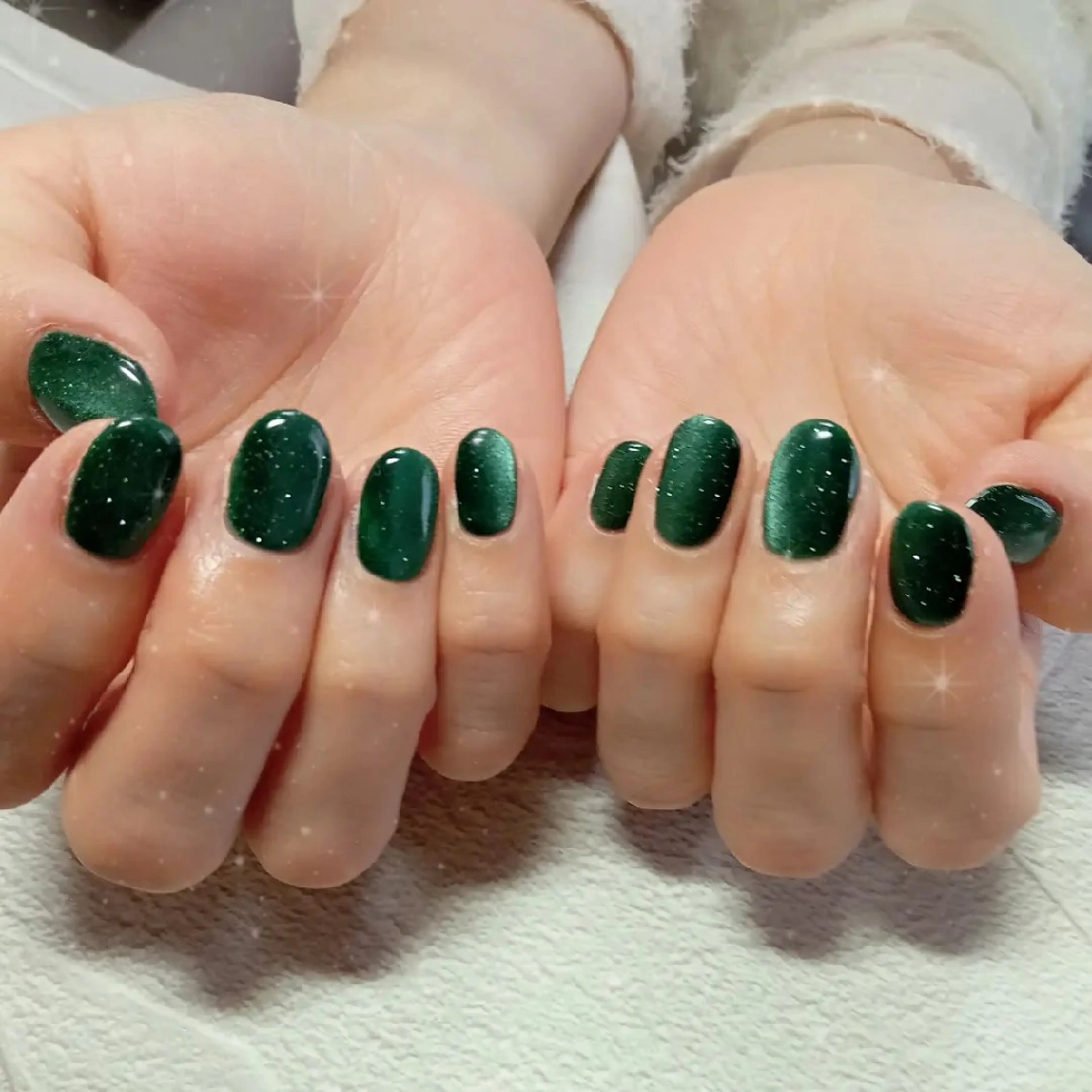 ネイル フラッシュネイル フラッシュマグ ハート キラキラネイル マグネットネイル ハンドネイル flure de neige yukiのネイルデザイン