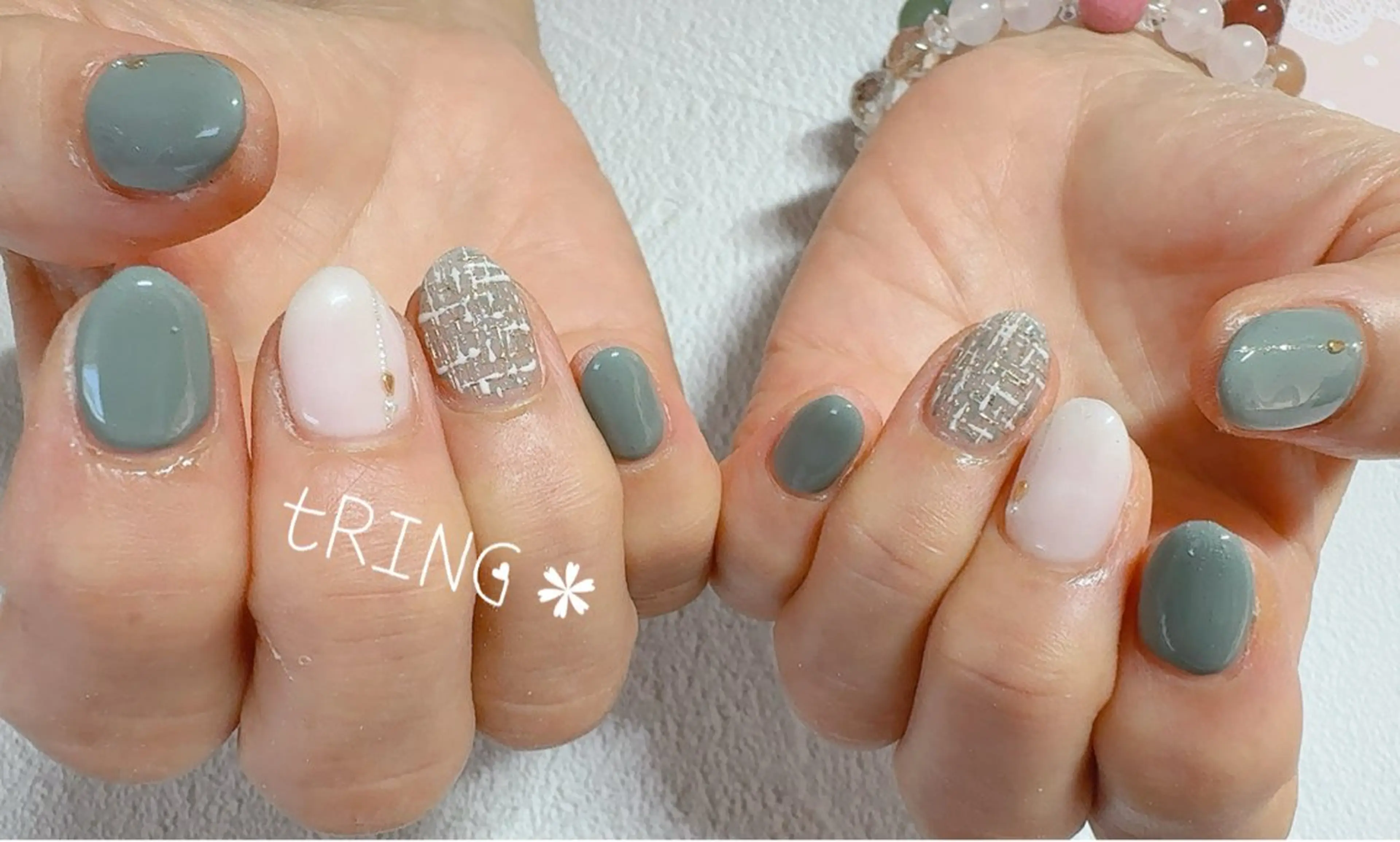 ネイル ハンドネイル tRING＊ しいの木台のネイルデザイン
