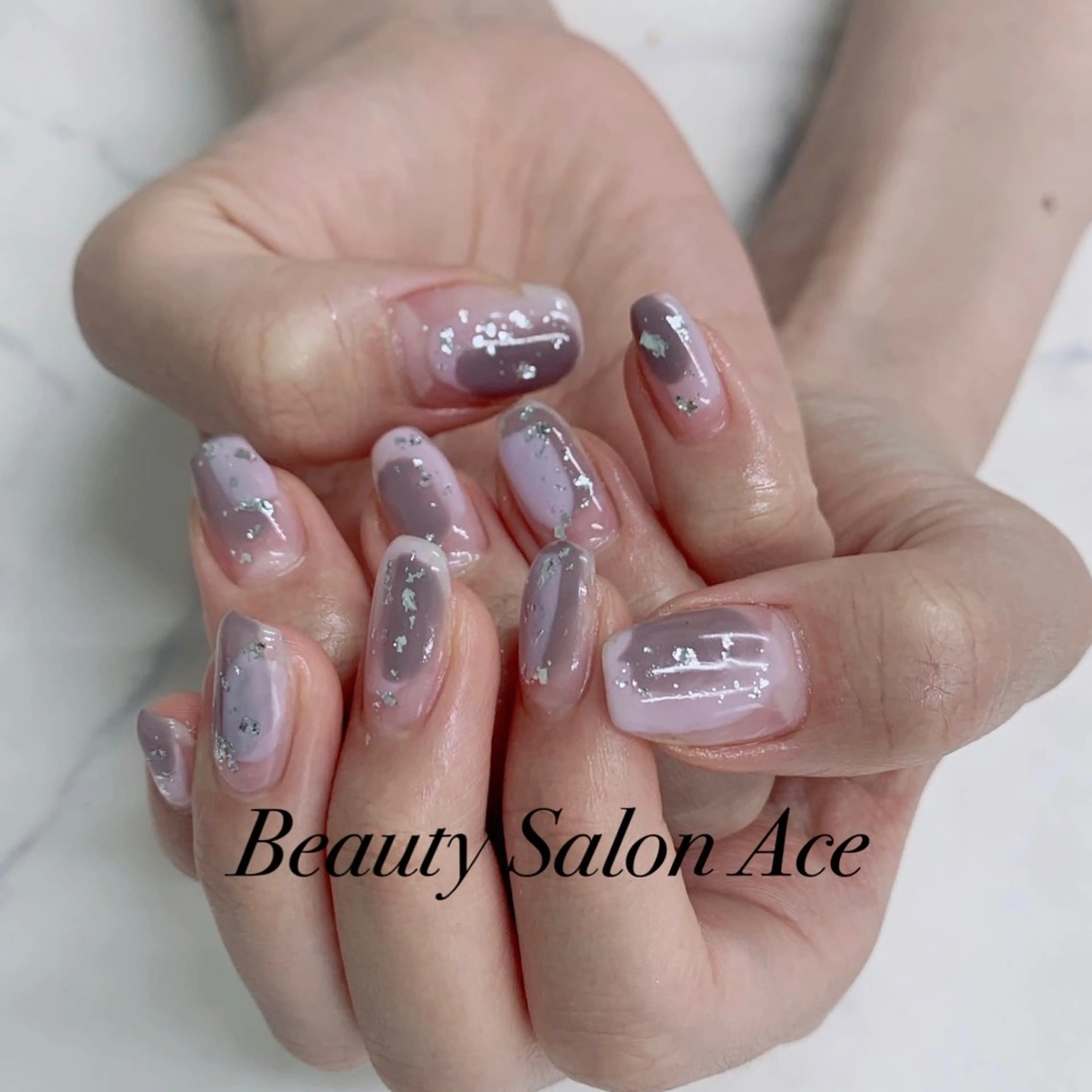 ネイル メンズネイル ニュアンスネイル 夏ネイル ハンドネイル Beauty Salon Ace(ネイルサロン エース)所属・池袋フィルイン Ace♡長さだしのネイルデザイン