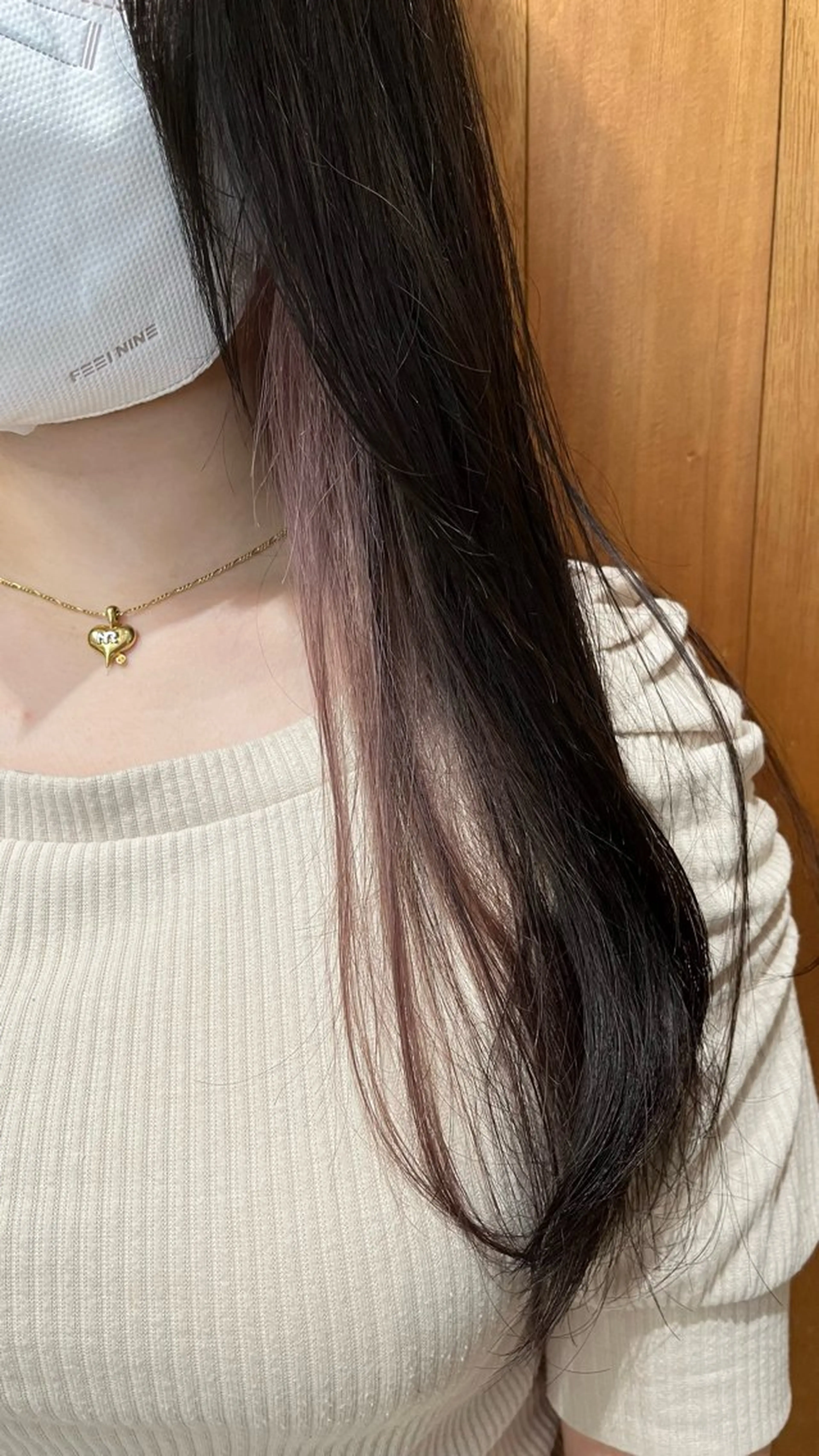 カラー ベージュカラー インナーカラー ピンクカラー ピンクベージュ wewe / rukiaのヘアスタイル