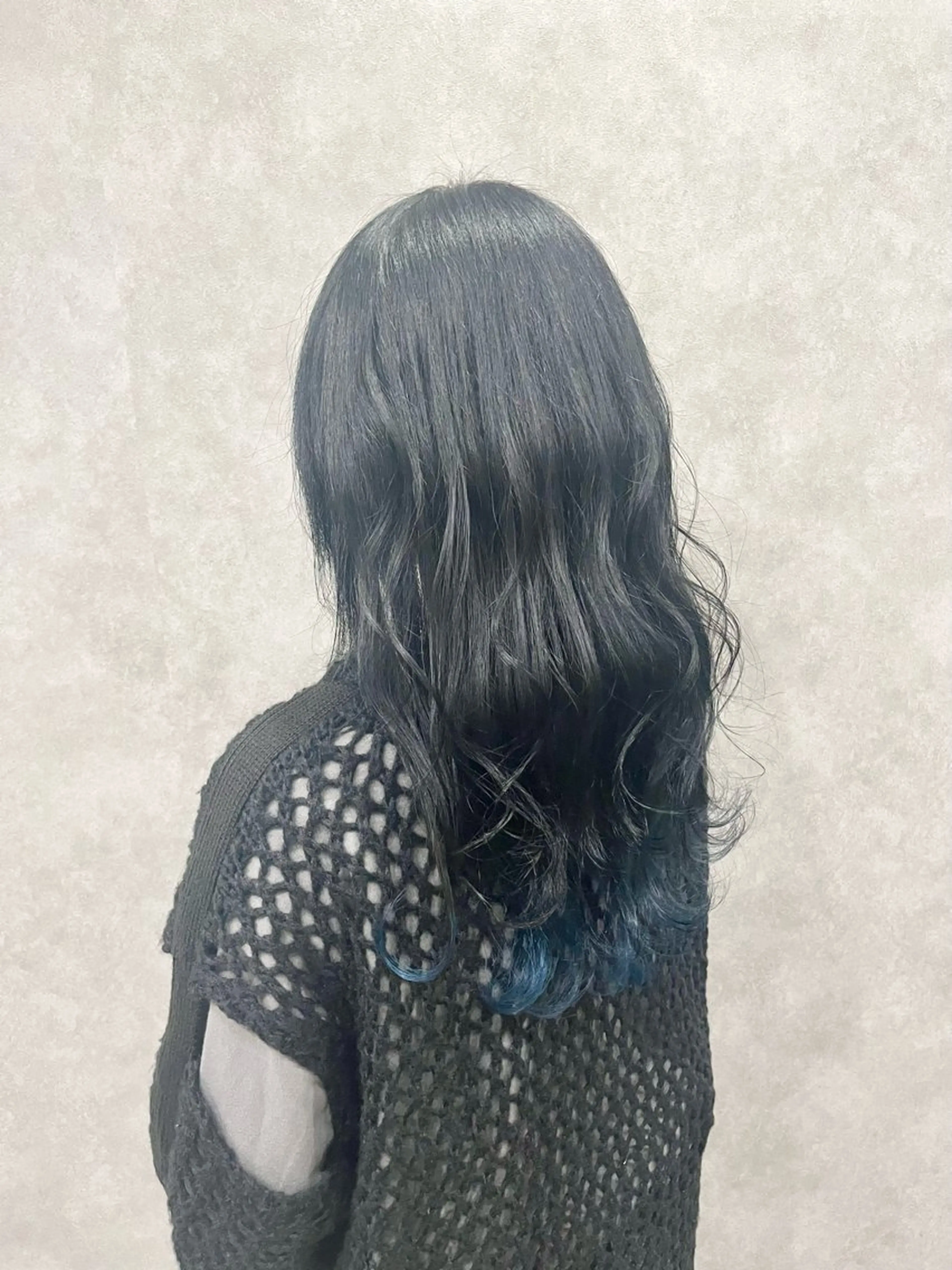 ロング カラー ブルーカラー ヘアカラー FUJINO RYOのヘアスタイル