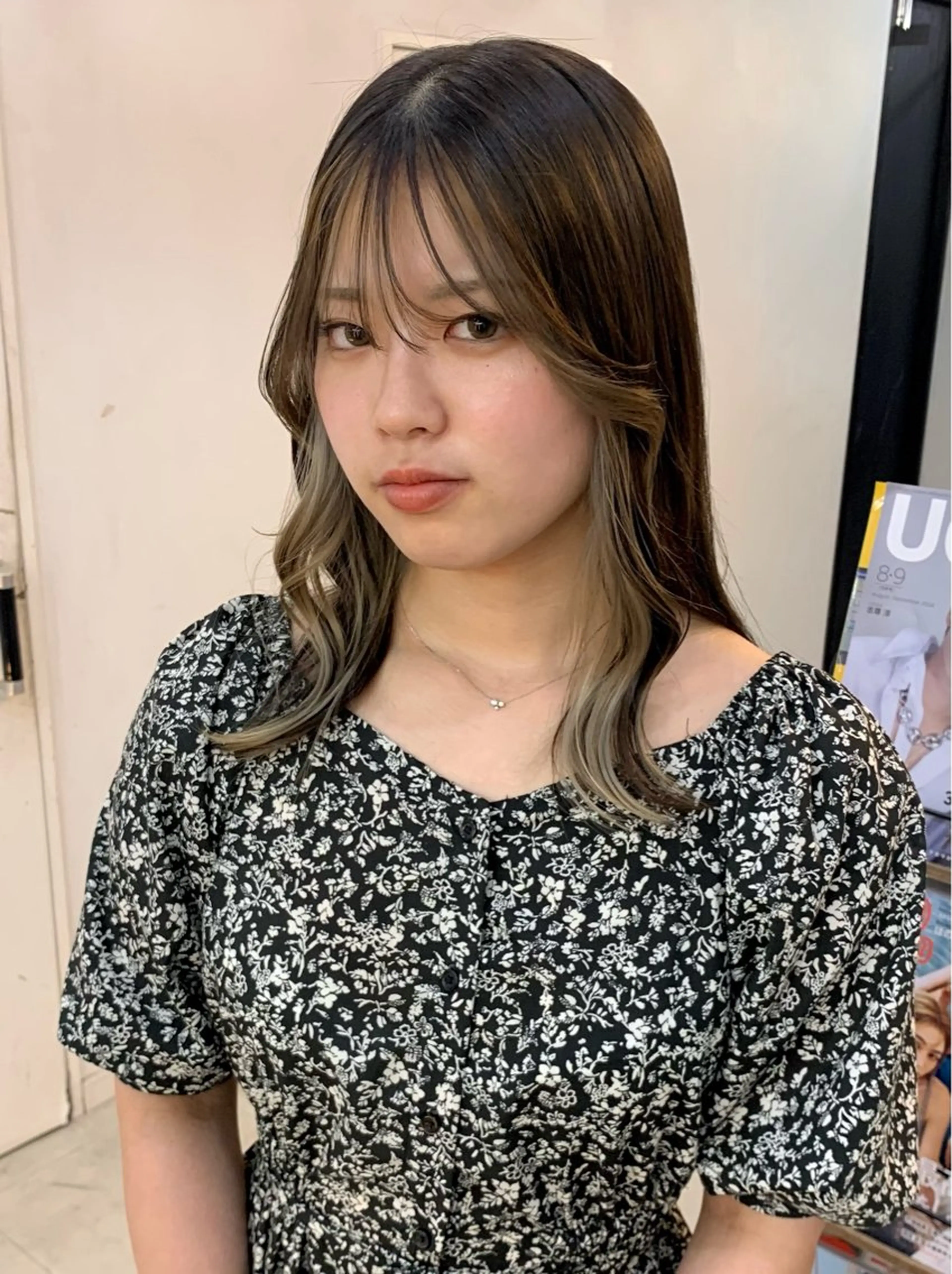 ロング カラー ブリーチ ダブルカラー イルミナカラー ブリーチなしカラー ボブ カット ヘアカラー トリートメント LUCK 本厚木店のヘアスタイル