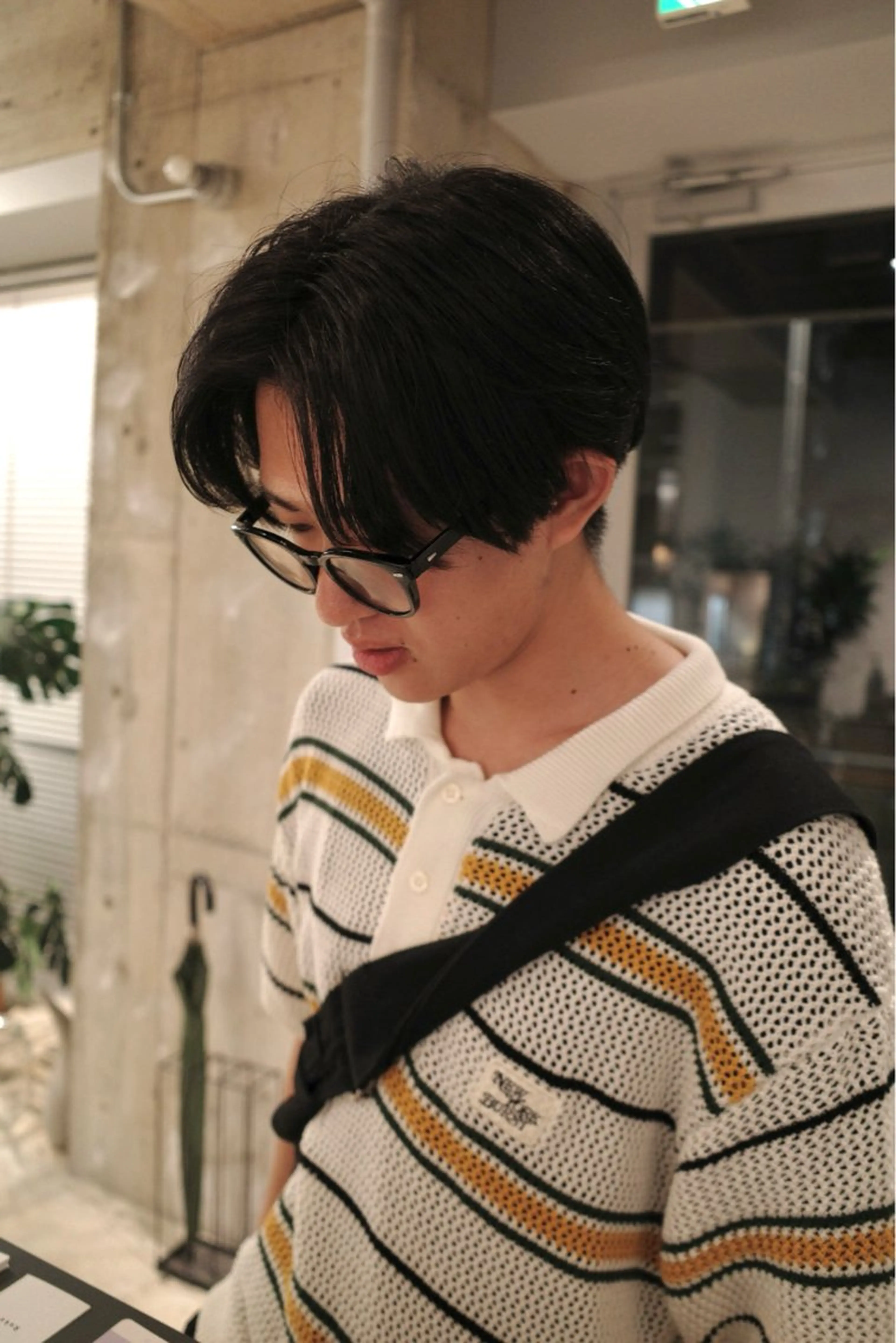 ミディアム カラー piilo /佐田國 友真のヘアスタイル