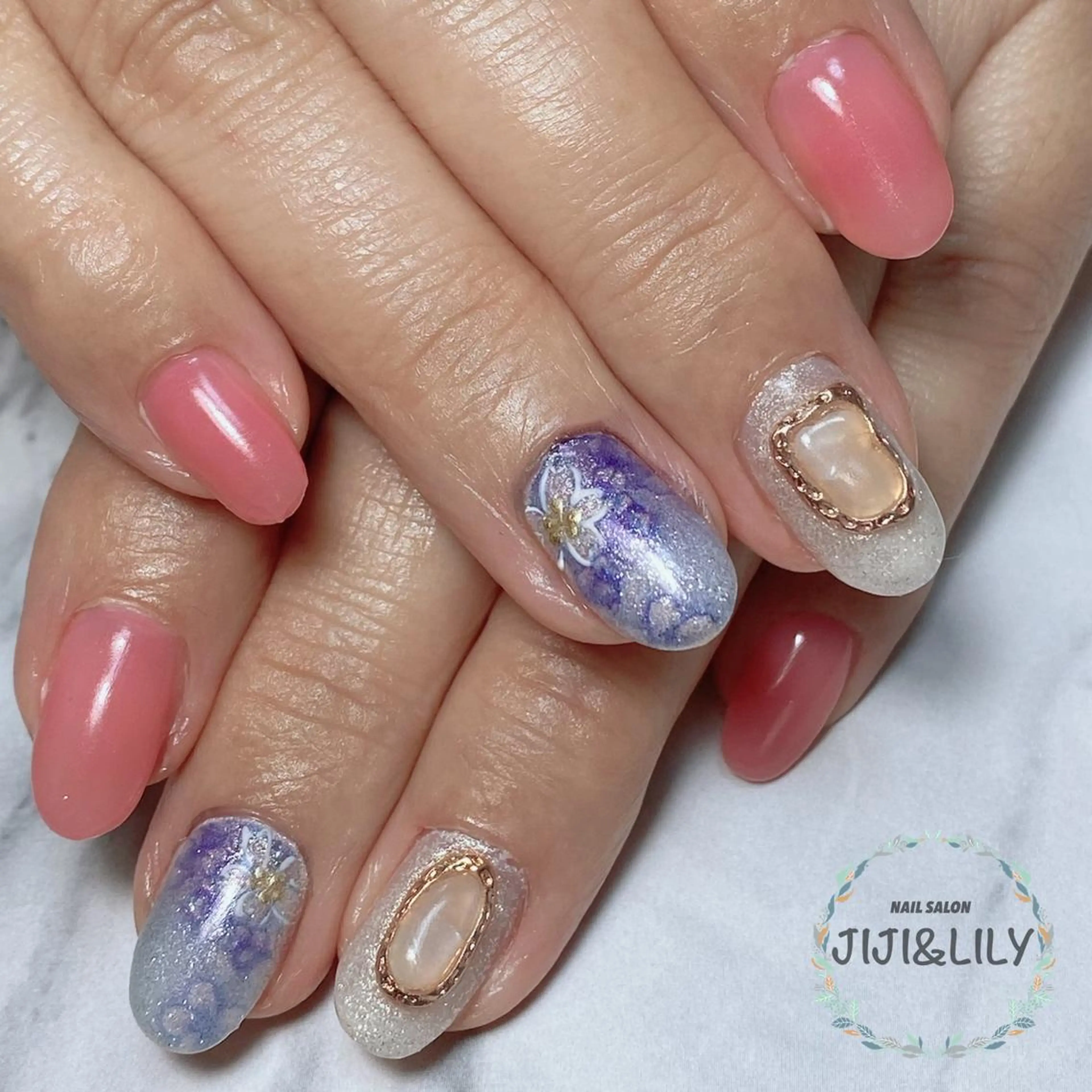 ネイル アートネイル 桜ネイル 豊田 圭子のネイルデザイン