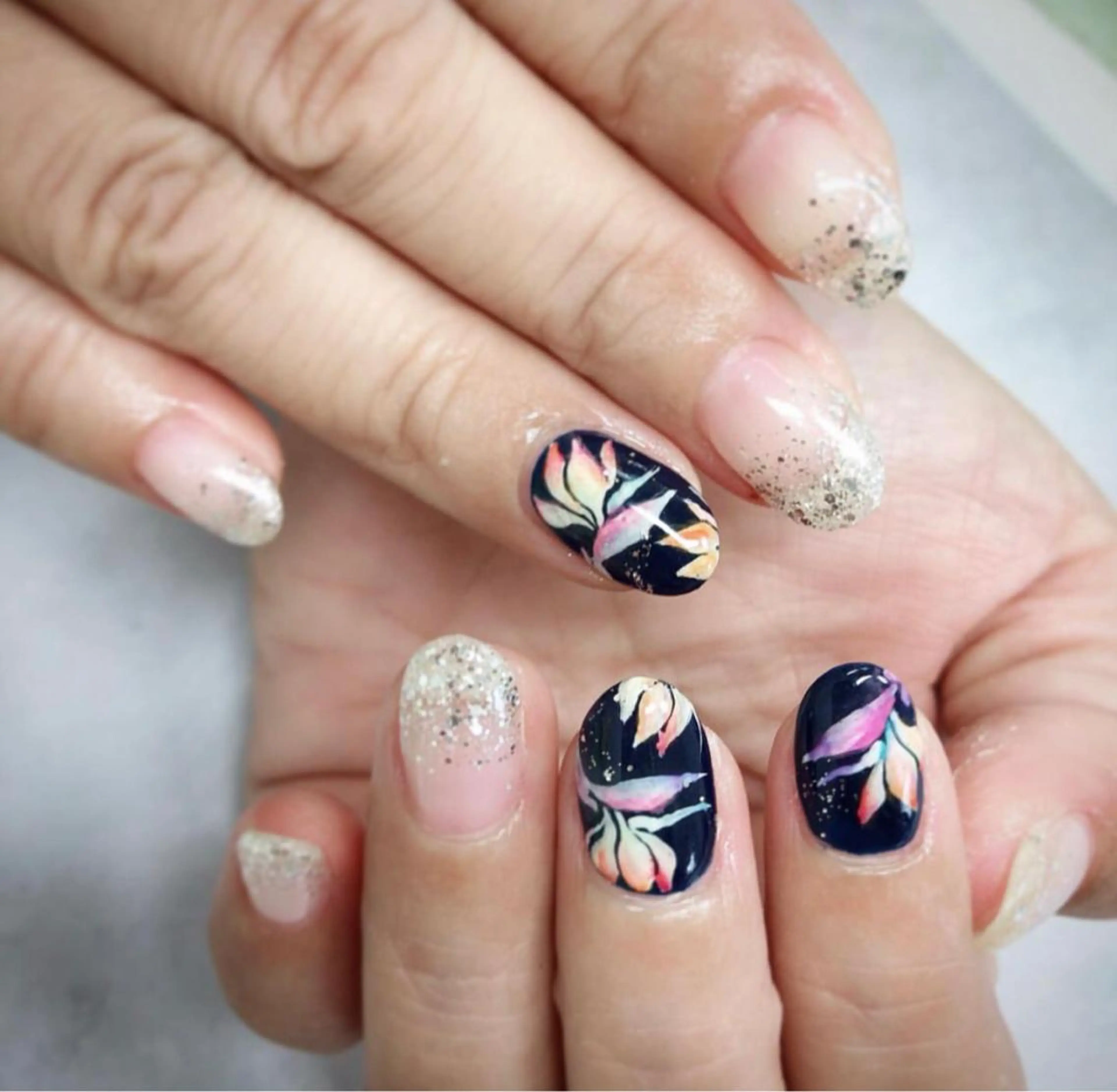 ネイル ネイビー chieko'nail所属・CHILL NAILのネイルデザイン
