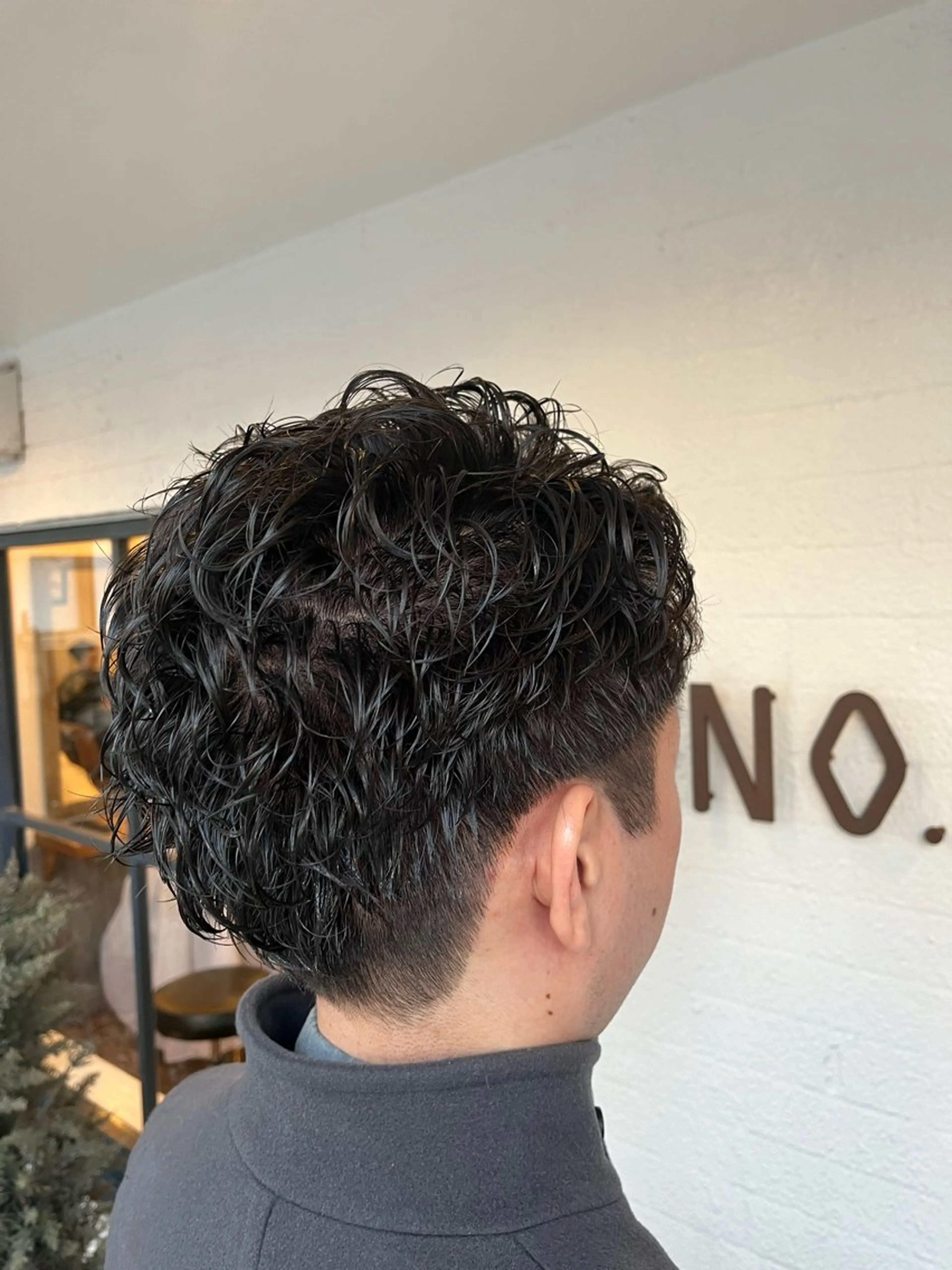 ショート パーマ メンズ ビジネス メンズパーマ カット パーマ トリートメント ふ くのヘアスタイル
