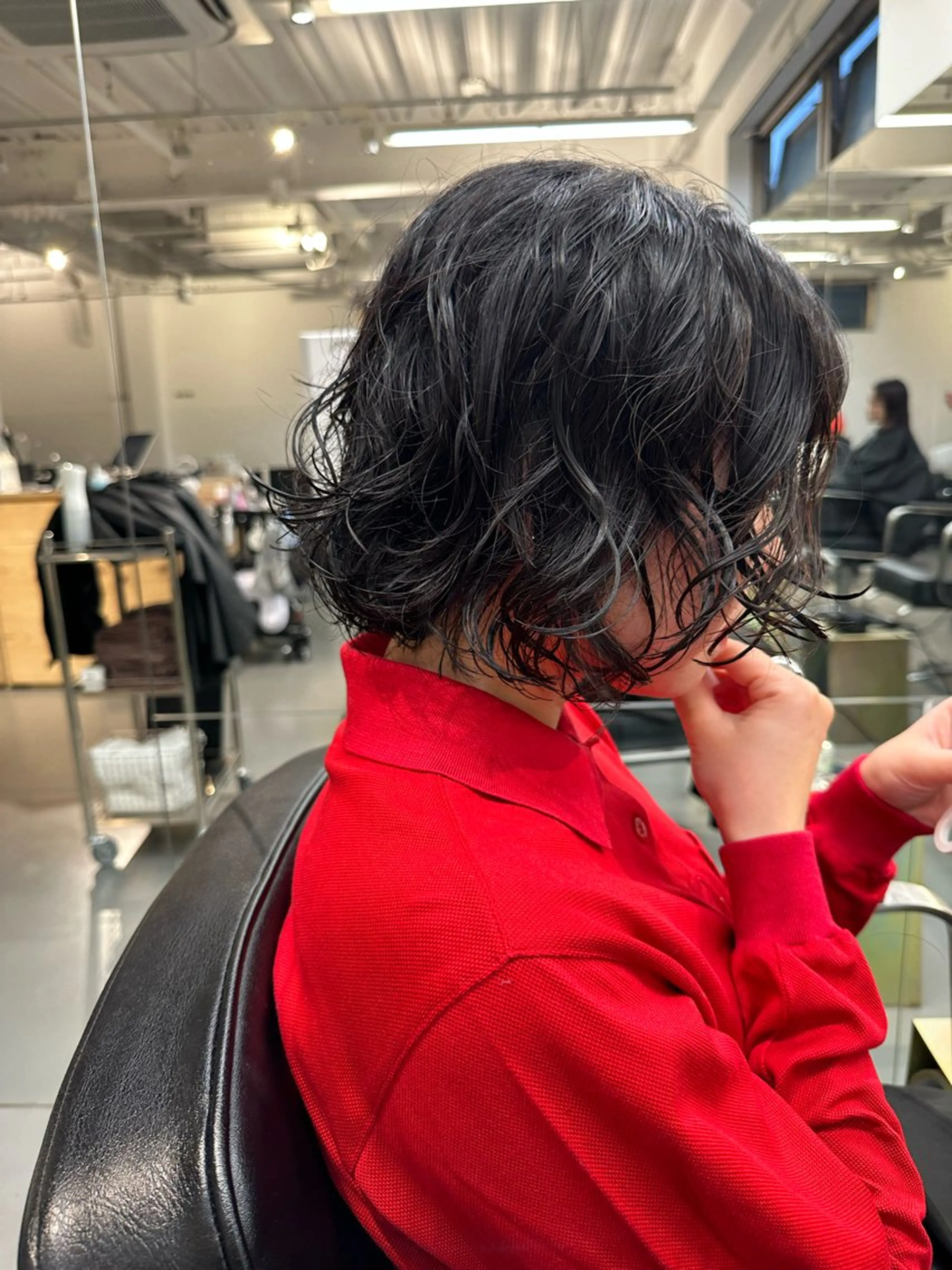 ミディアム パーマ カット パーマ お悩み解決パーマ hana🩰のヘアスタイル