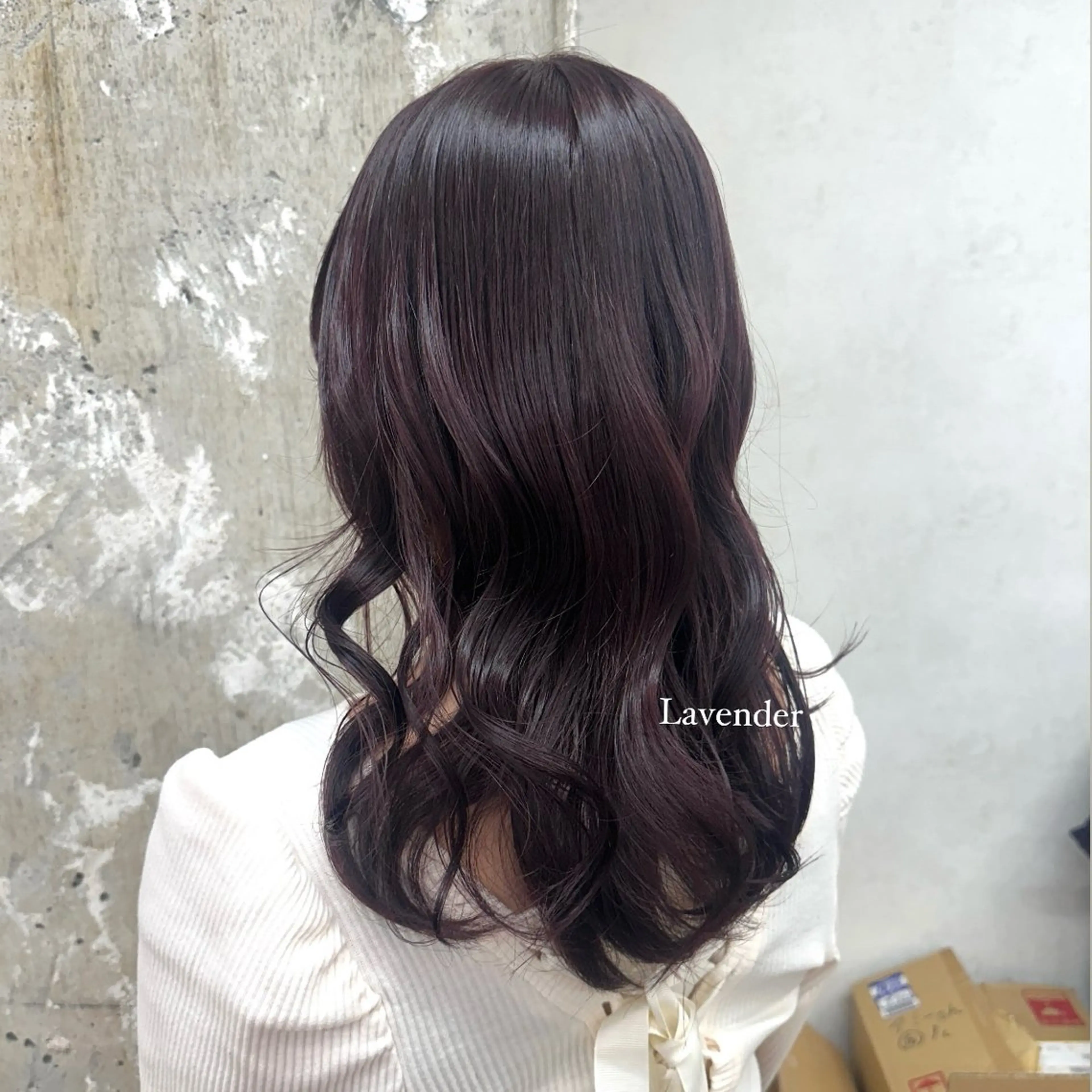 ロング カラー ブリーチ ブリーチなしカラー ヘアカラー nanami ￤透明感￤ラベンダーのヘアスタイル