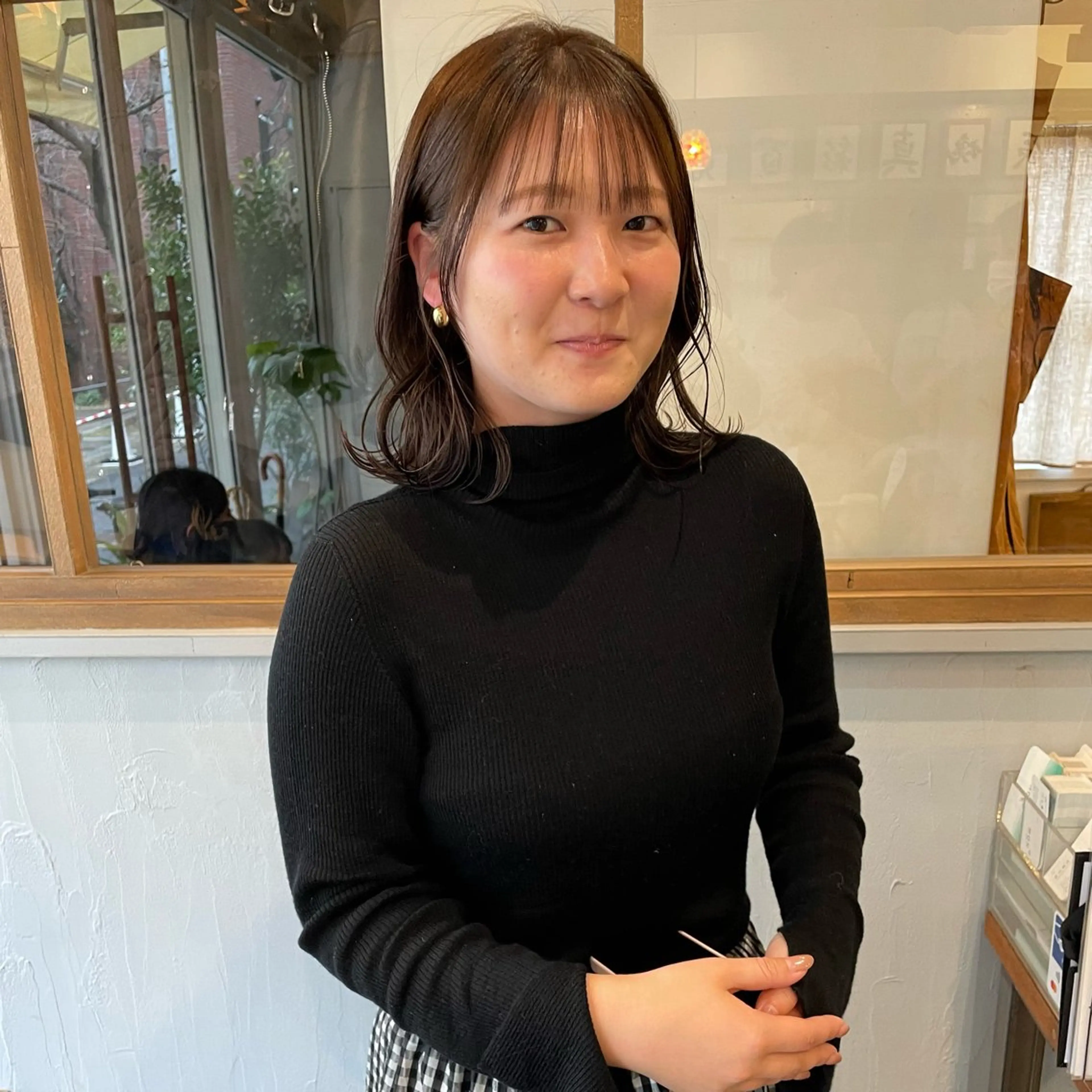 ミディアム カラー 平地 晃人のヘアスタイル