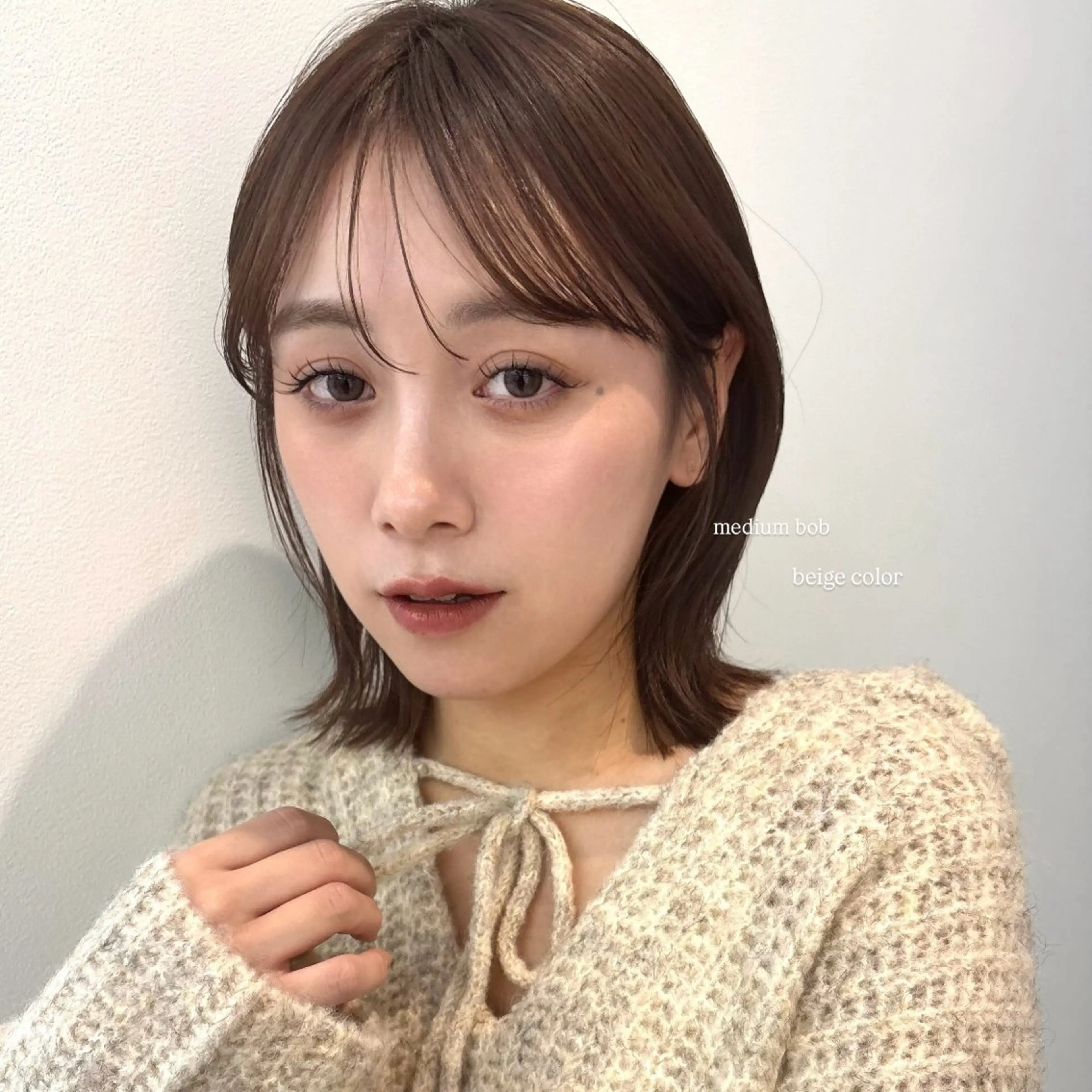 ミディアム saki🌱♡ /透明感カラーのヘアスタイル