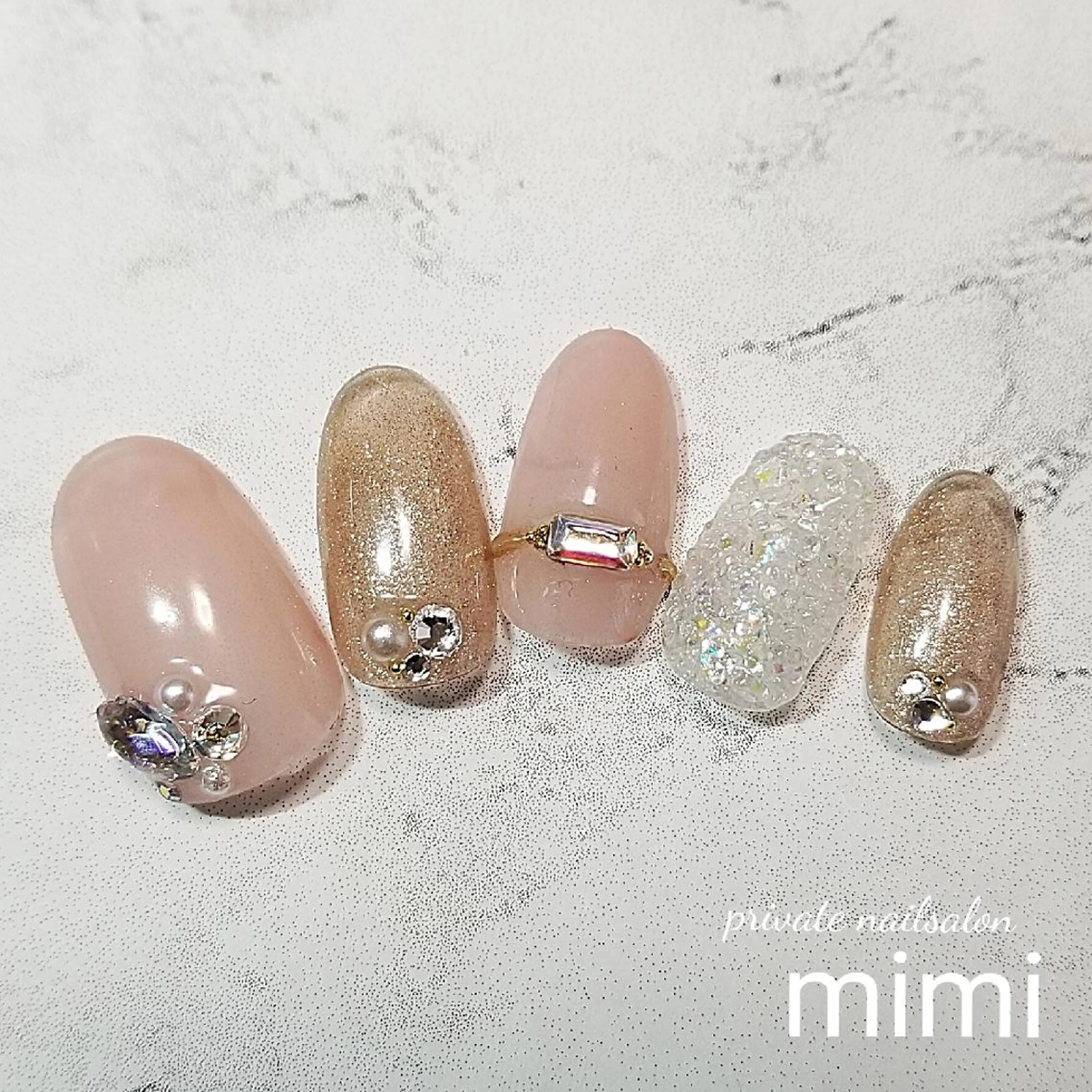 ネイル キラキラネイル 博多ネイル ｍｉｍｉのネイルデザイン