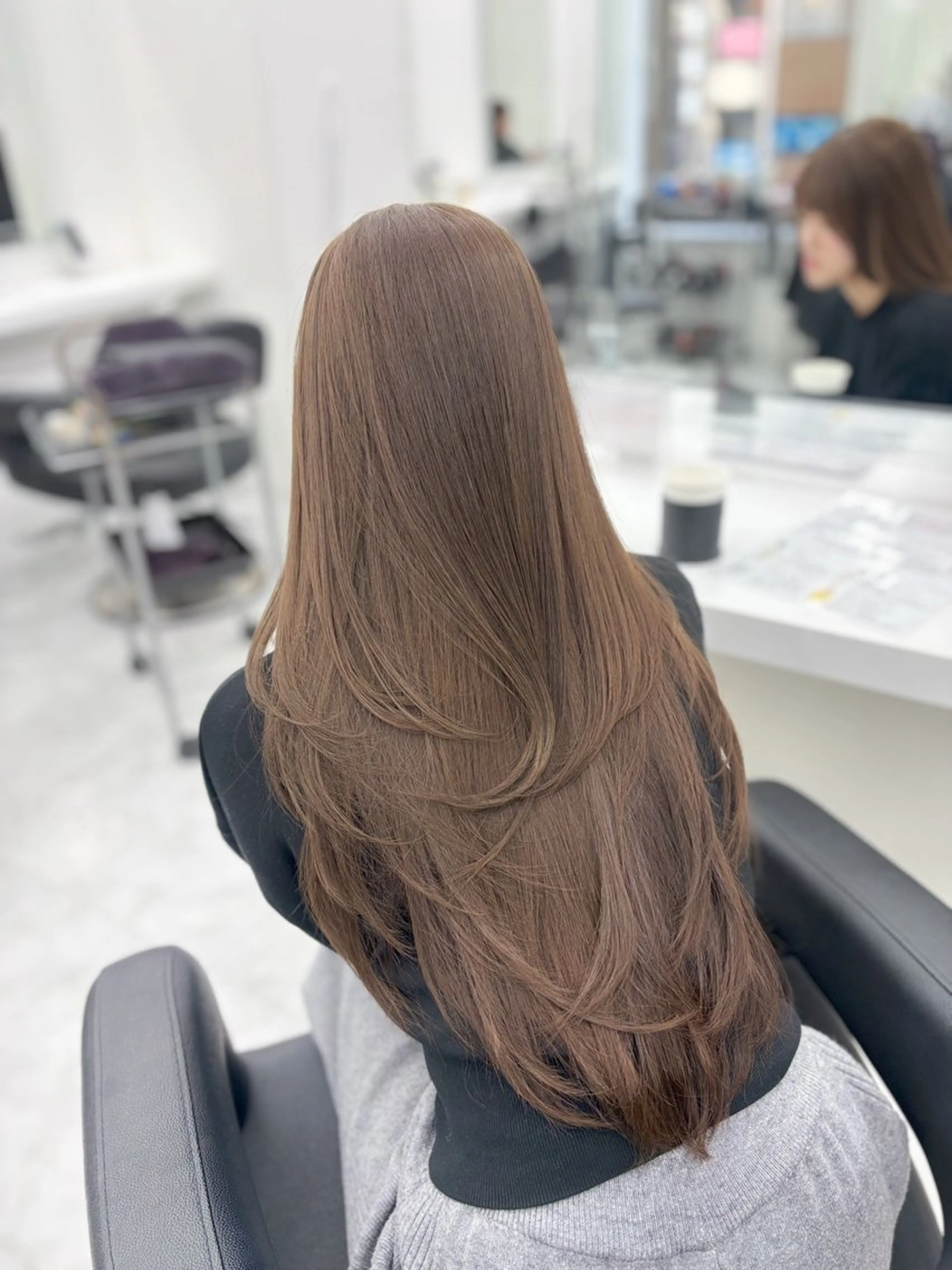 ロング カラー ヘアカラー トリートメント ヘッドスパ ヘアセット 表参道ハッシュカット レイヤー/リノンのヘアスタイル