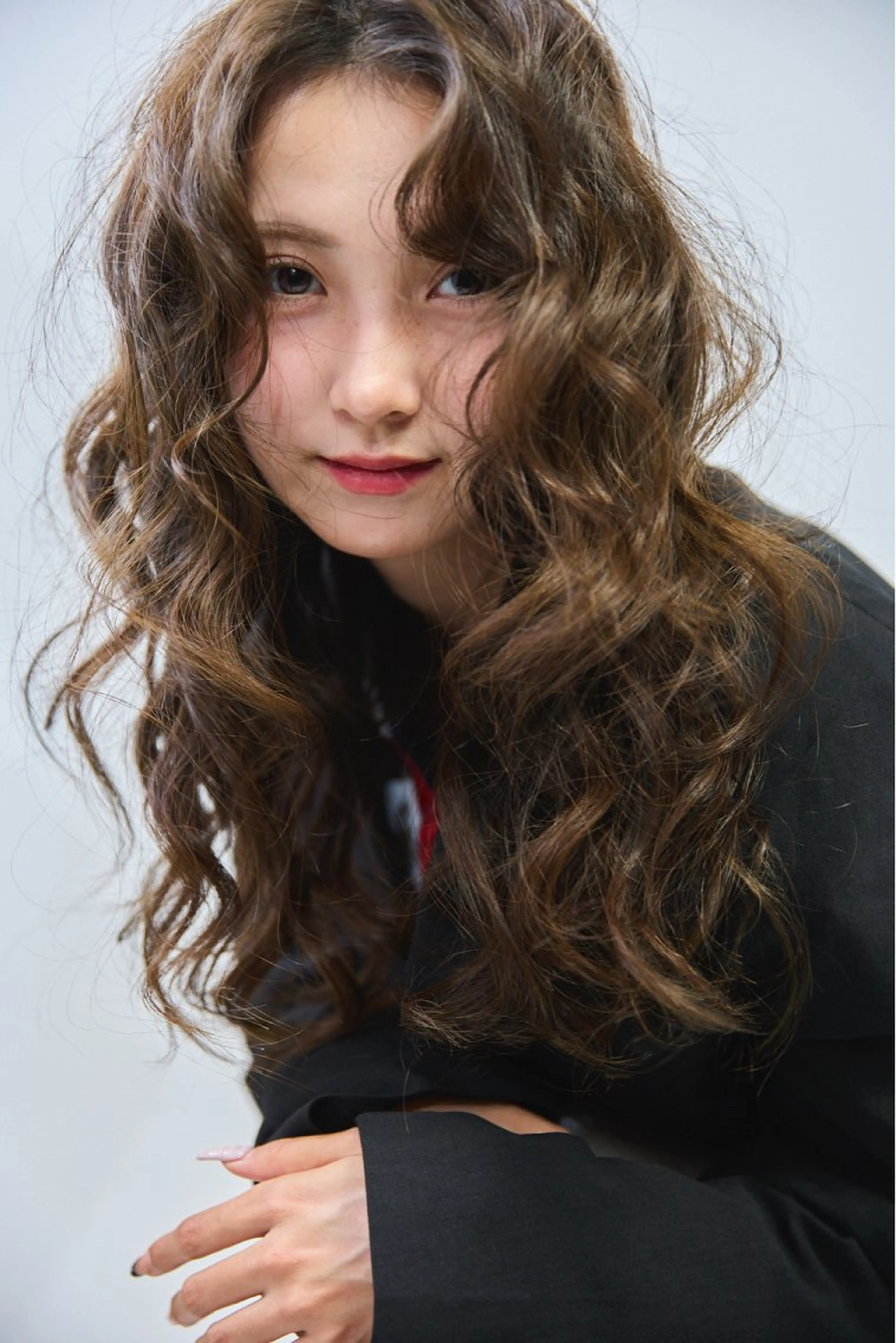 ロング パーマ ボブ レイヤーカット デジタルパーマ カット パーマ 【お洒落パーマ】 Elme　肥塚康汰郎のヘアスタイル