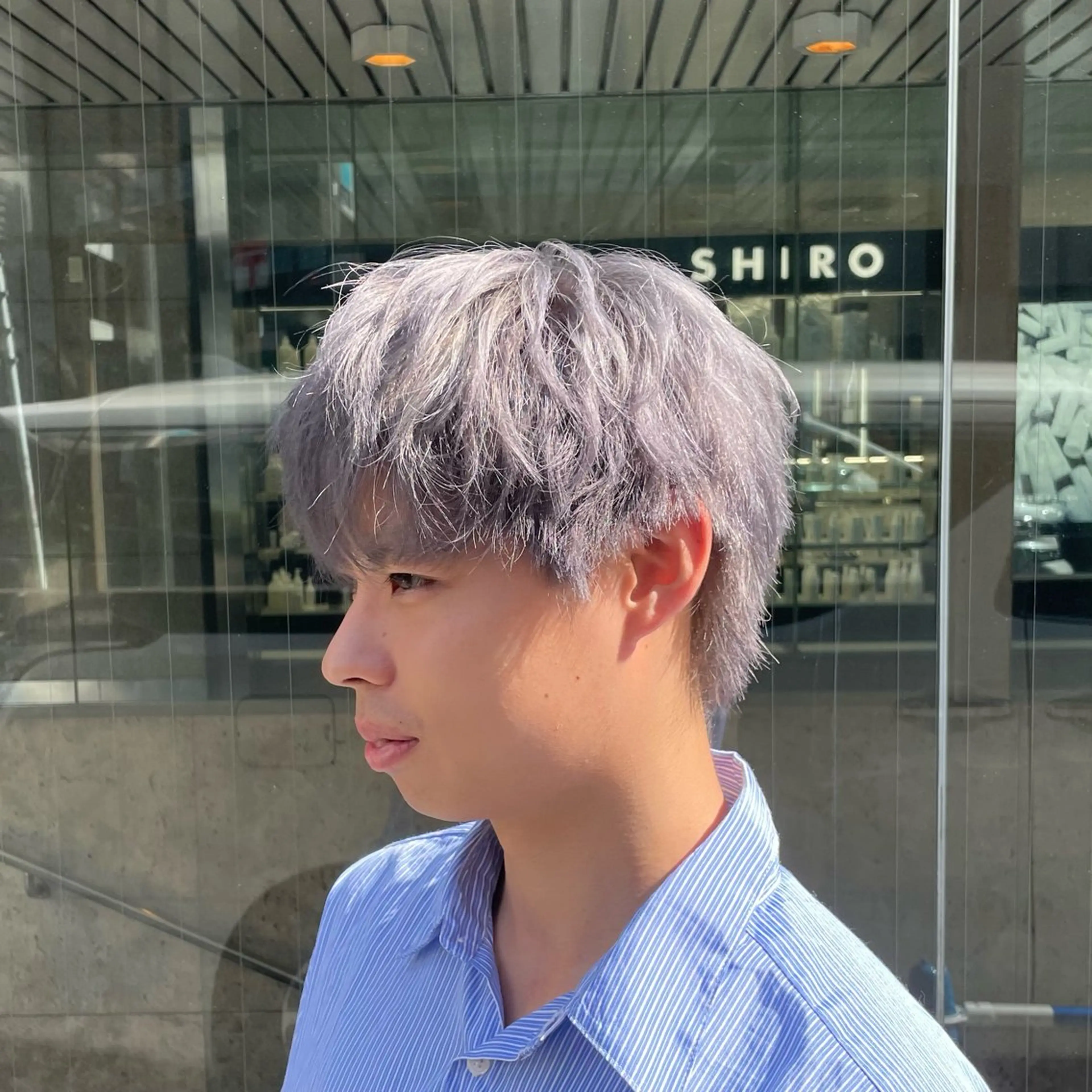 カラー メンズ メンズハイトーン 黒髪 ハイトーンカラー 髙橋裕哉/新宿/ メンズカット✂︎のヘアスタイル