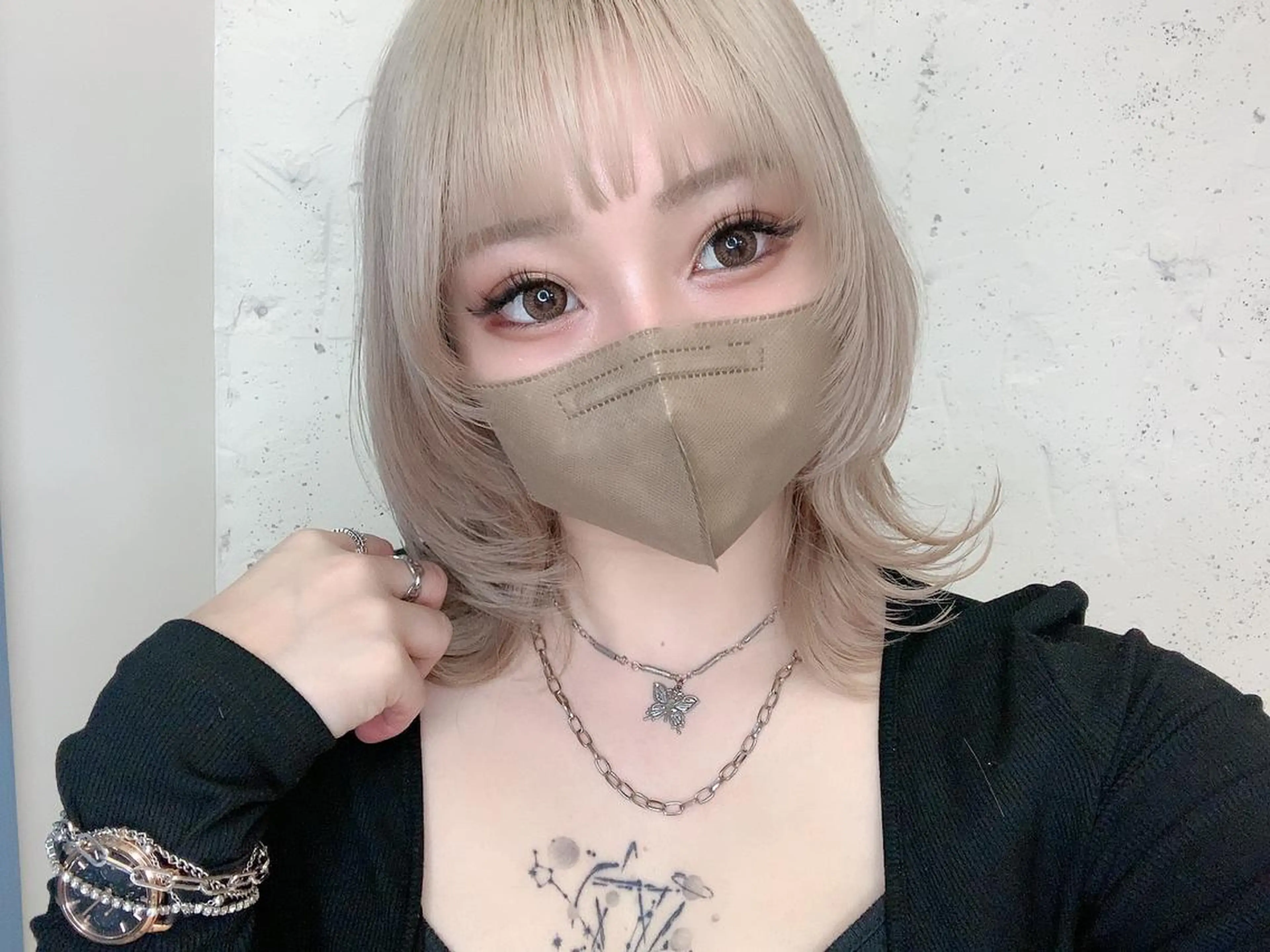 ミディアム カラー カット ヘアカラー 310【サンイチマル】所属・透明感ハイトーン🦄 キラ🌈のヘアスタイル