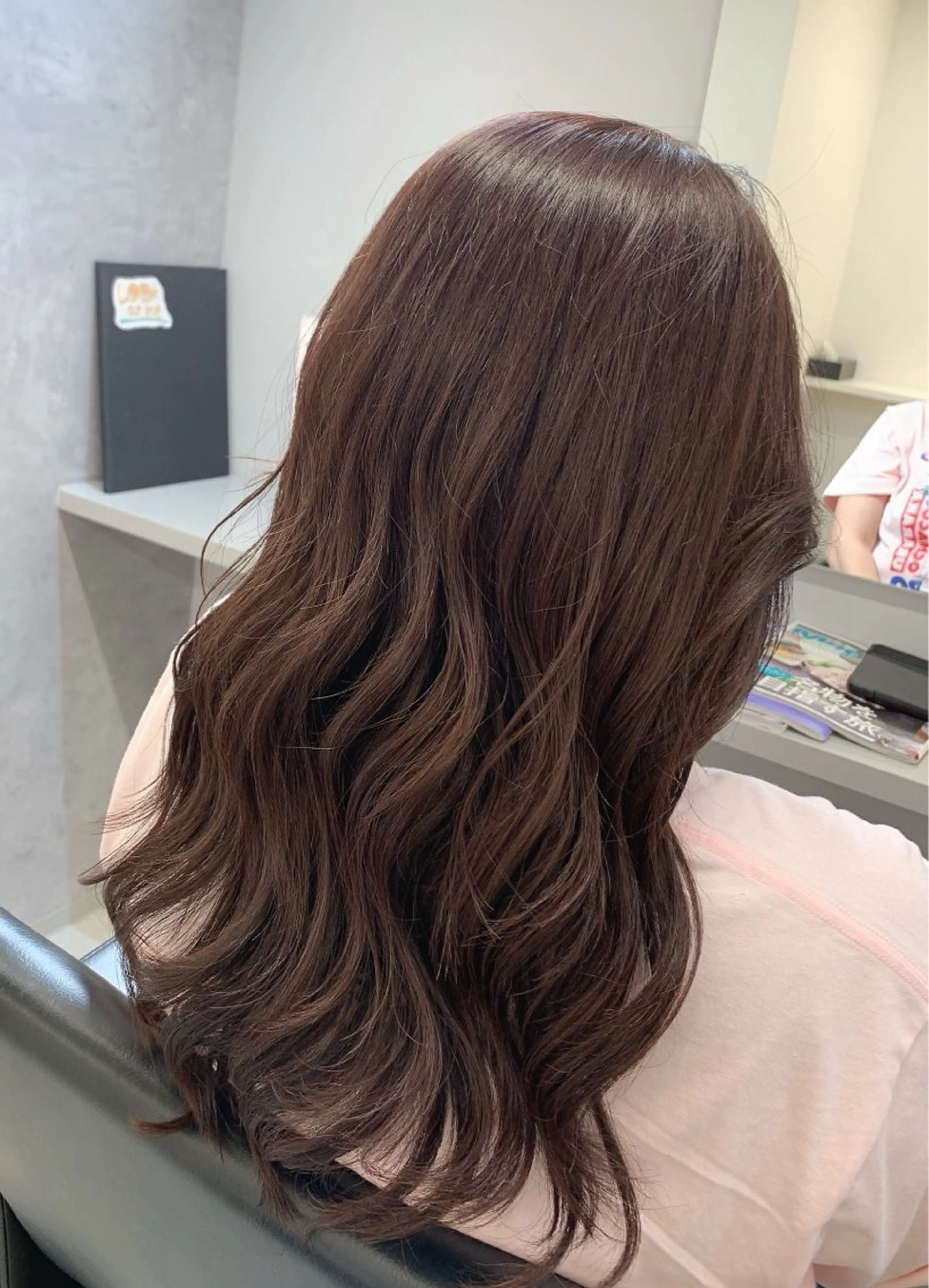 ロング ピンクブラウン ideal心斎橋 ☆片山☆のヘアスタイル