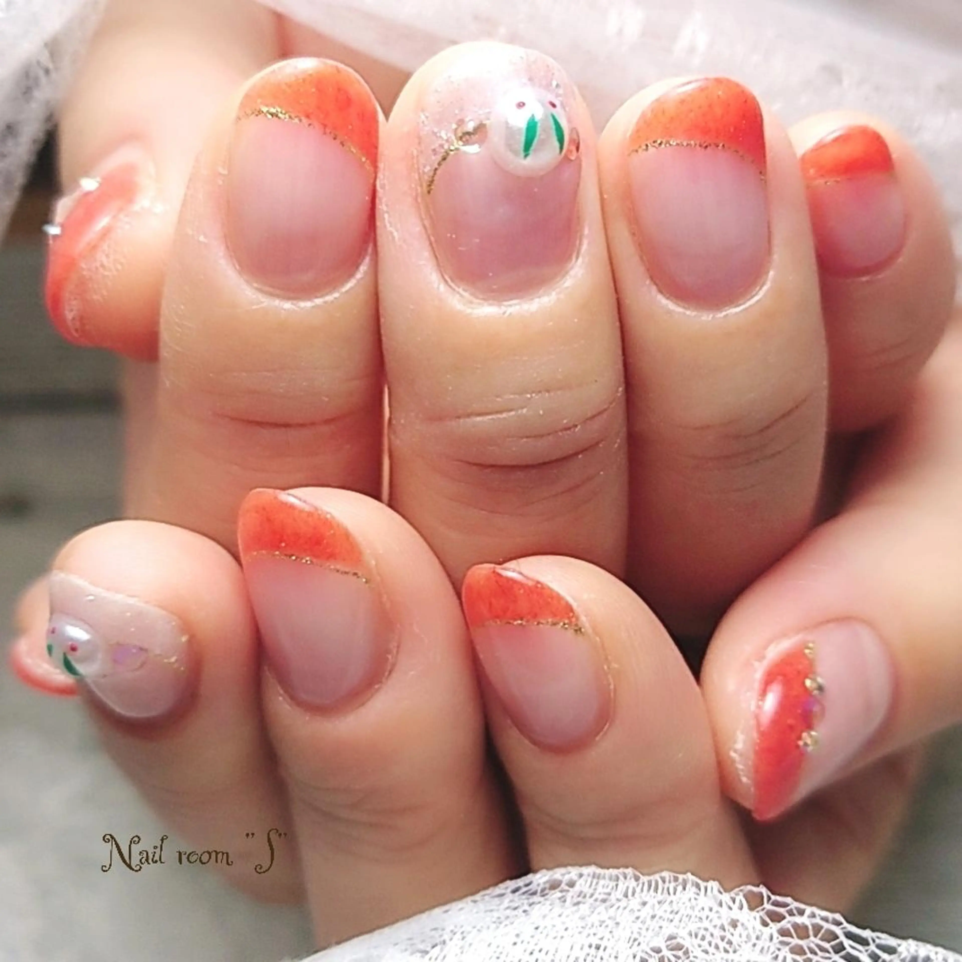 ネイル フレンチネイル Nail room  "S"  SAKAIのネイルデザイン