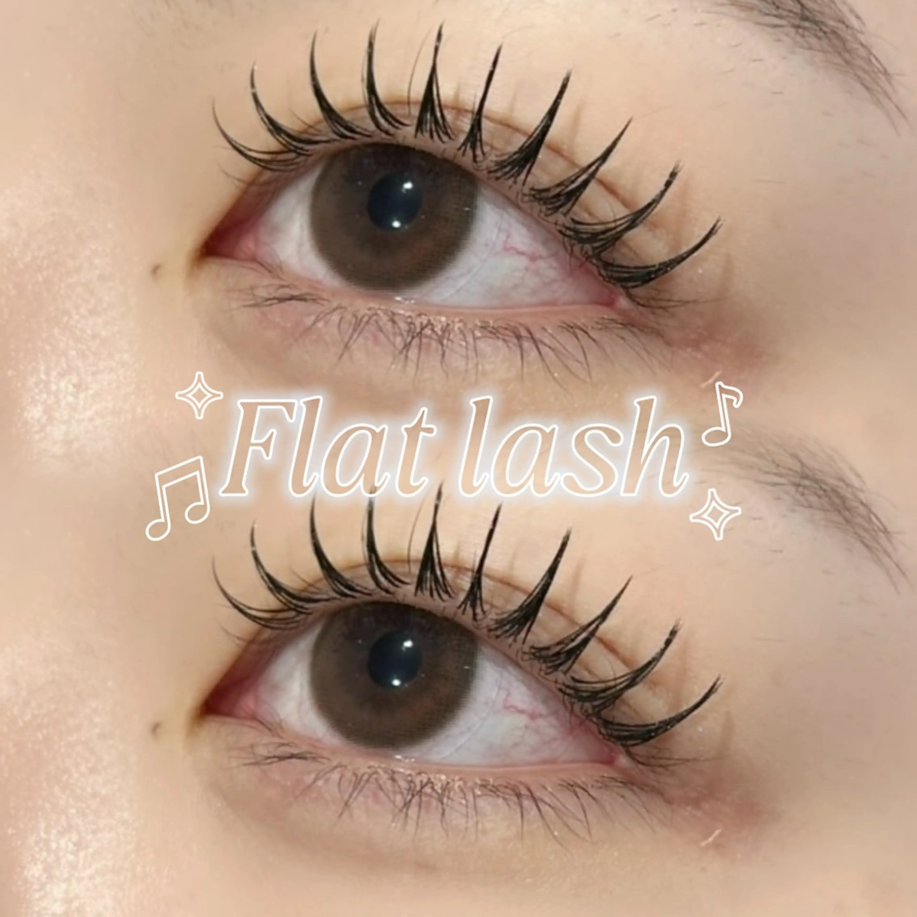 コーティング仕上げ🪄フラットラッシュ80本🤍の写真