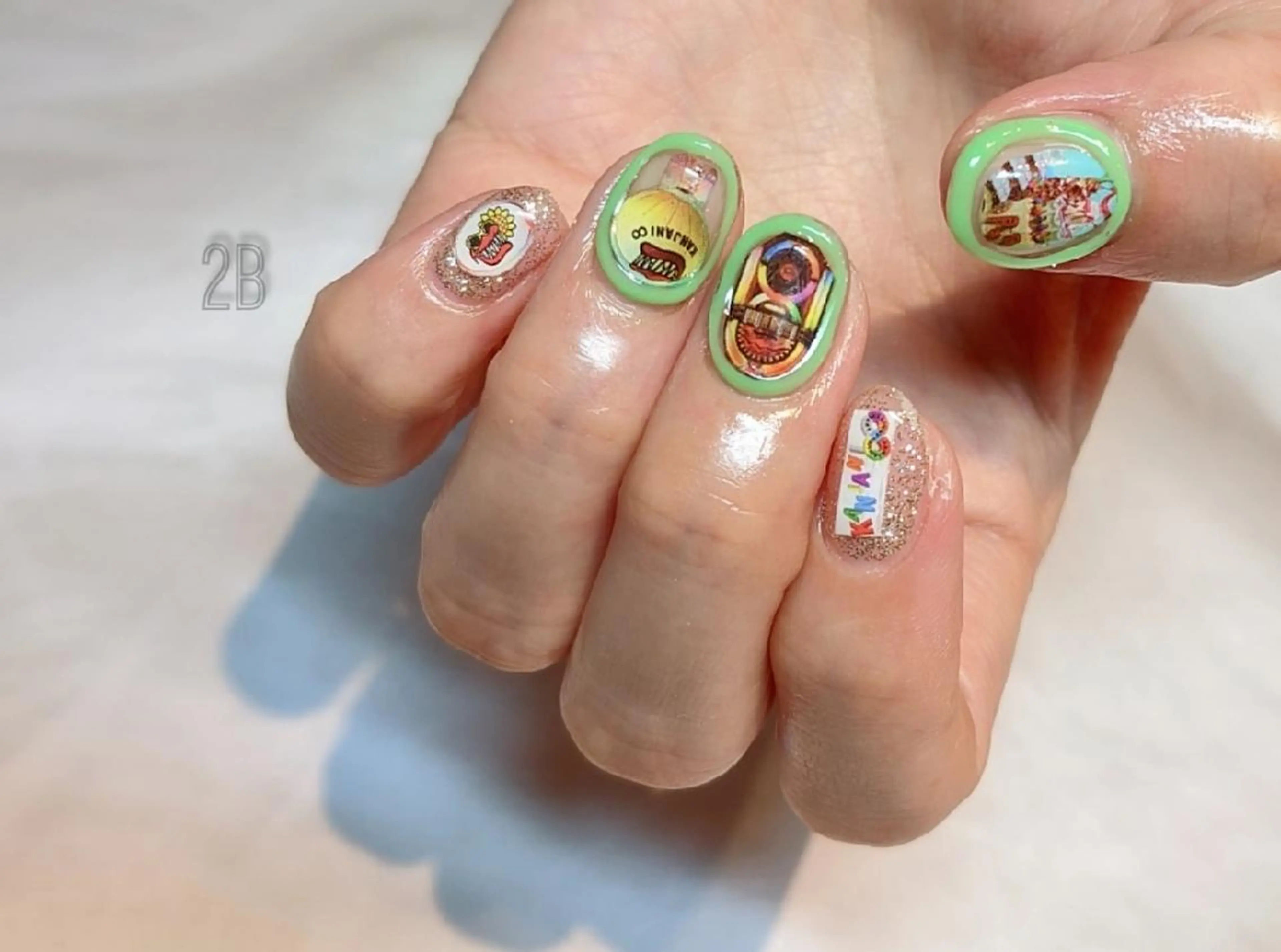 ネイル ジェルネイル ニュアンスネイル パラジェル 2B__nails ニービー京都伏見区のネイルデザイン